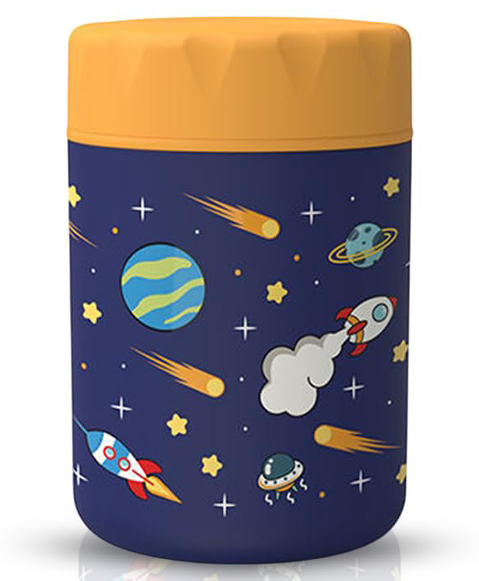 ONE AND ONLY Blue Thermal Steel Food Jar 480ml Leakproof Insulated Kids Lunch Container-picture-19