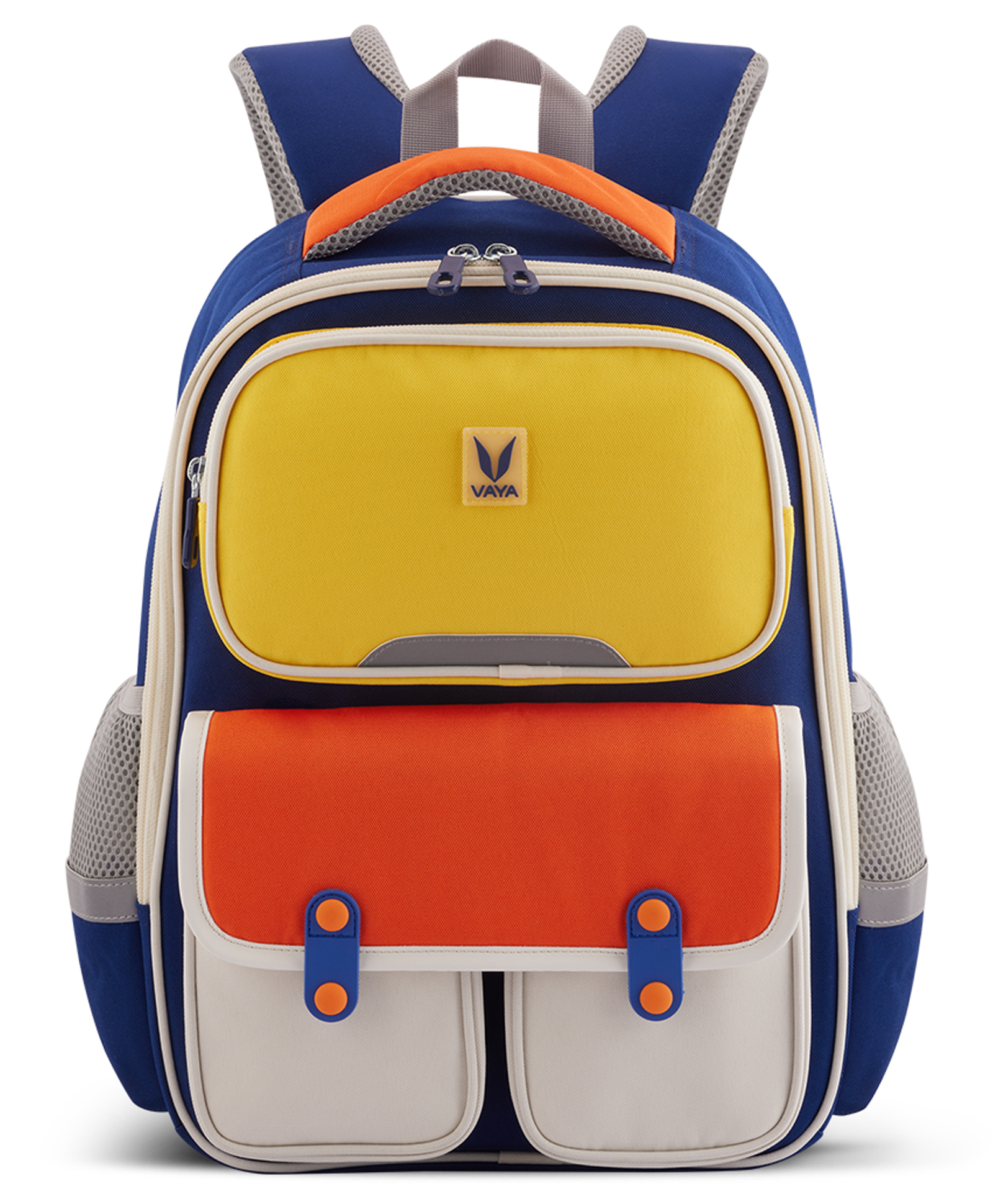 VAYA LY'L-CHAMP School Bags for Boys/Girls, 21L Waterproof Kids Backpack for Class 1 to 5, Lightweight, Ergonomic and Spacious School Bag, Comfortable Back Cushioning, Color - Yellow, 16 inches-image-1
