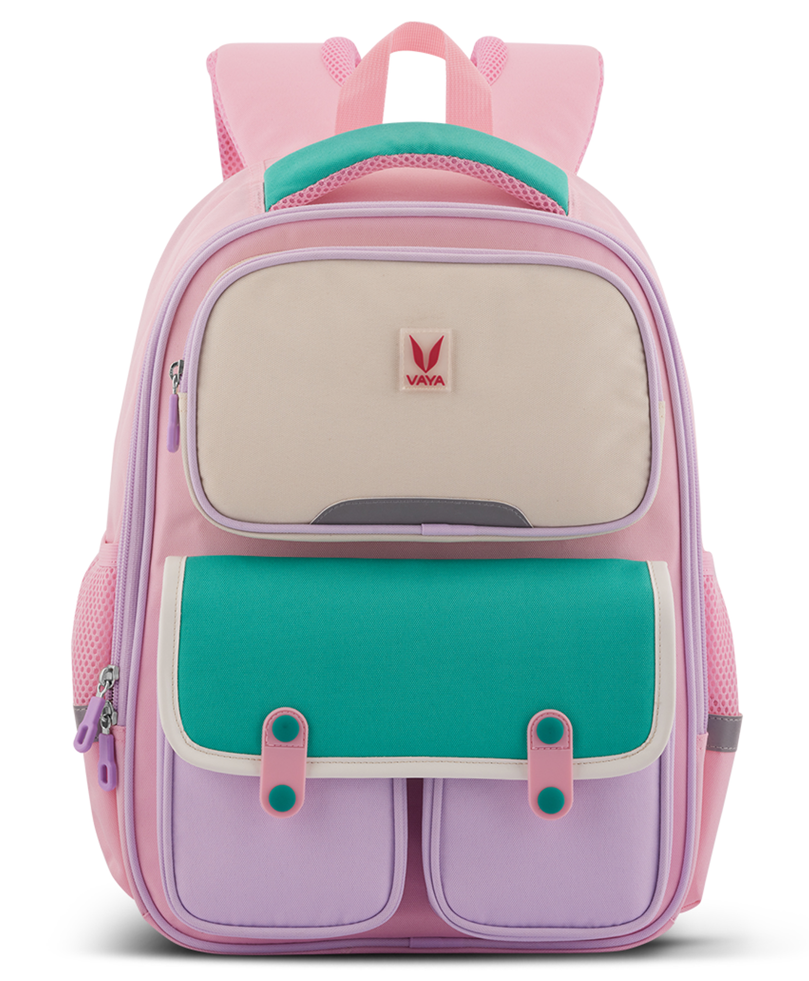VAYA LY'L-CHAMP School Bags for Boys/Girls, 21L Lightweight and Waterproof Backpack for Class 1 to 5, School Bag with Comfortable Back Cushioning for Kids Aged 610 Years, Color - Pink, 16 inches-picture-30