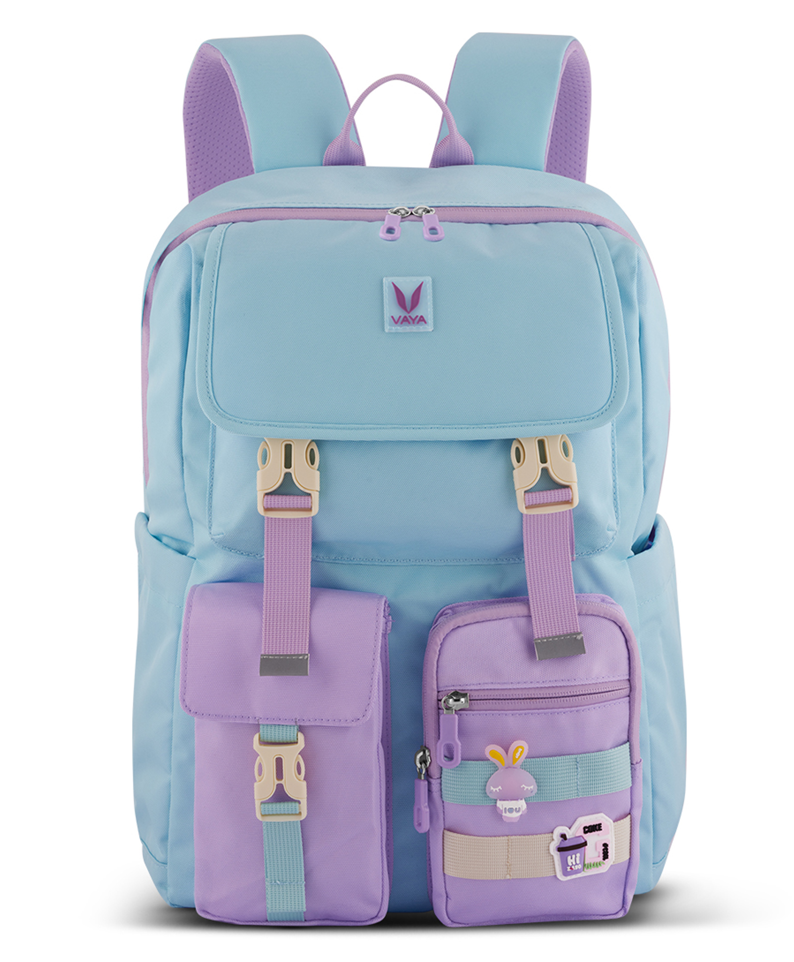 VAYA PRODYGY School Bags for Boys/Girls, 22L Teen Backpack for Class 6 to 10, Waterproof, Spacious, and Stylish, Ideal for Daily Use, Tuition, or Travel, Color - Sky Blue, 18 inches-image-3