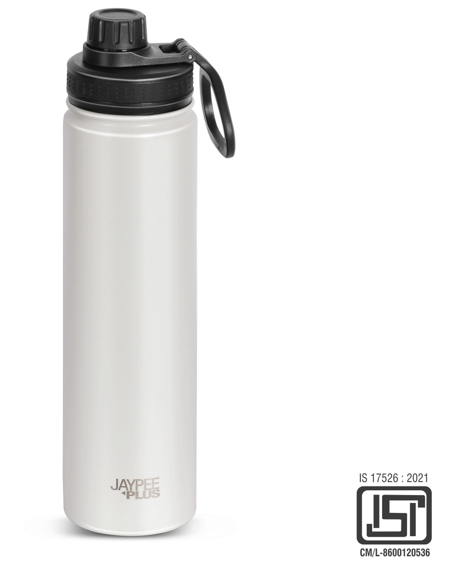 Jaypee Plus Hylux Vacuum Insulated Stainless steel Hot & Cold Water Bottle-BIS Certified, Rust & Leak Proof, Anti Skid, Easy to hold,Trekking Bottle 750ml Ivory-picture-30