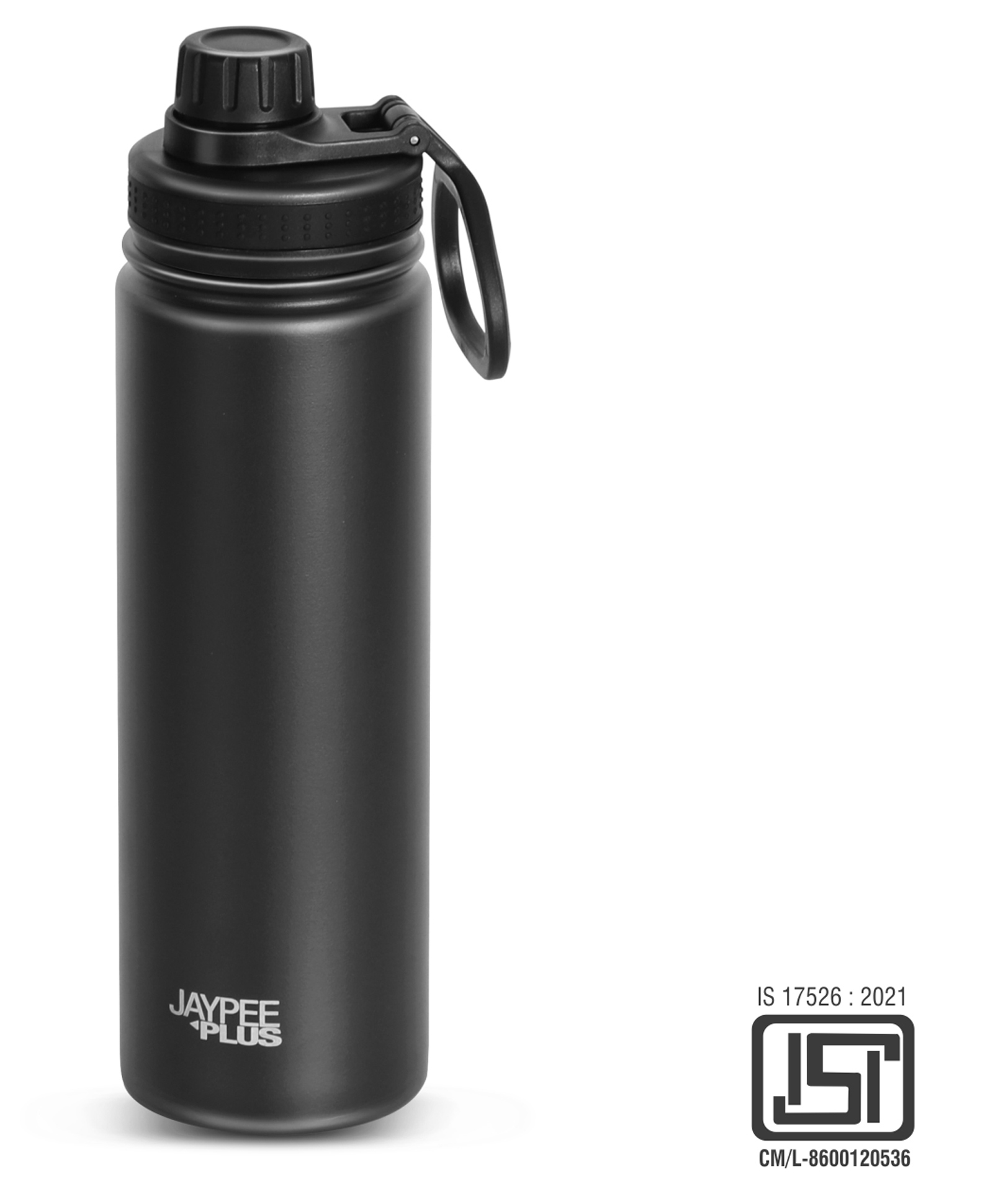 Jaypee Plus Hylux Vacuum Insulated Stainless steel Hot & Cold Water Bottle-BIS Certified, Rust & Leak Proof, Anti Skid, Easy to hold,Trekking Bottle 650ml Black-image-47
