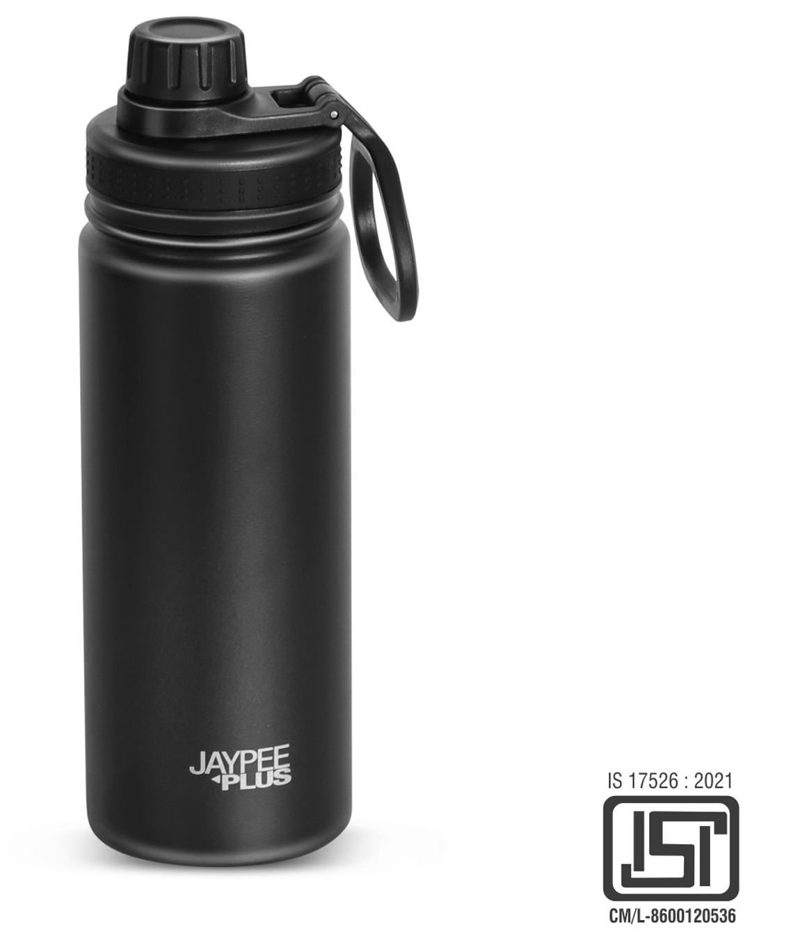 Jaypee Plus Hylux Vacuum Insulated Stainless steel Hot & Cold Water Bottle-BIS Certified, Rust & Leak Proof, Anti Skid, Easy to hold,Trekking Bottle 550ml Black-image-41