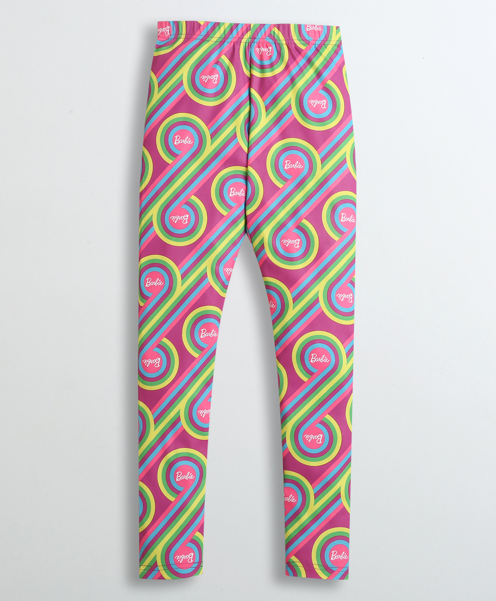 Barbie by Tiny Girl Woven Typography Printed Leggings - Purple-picture-37