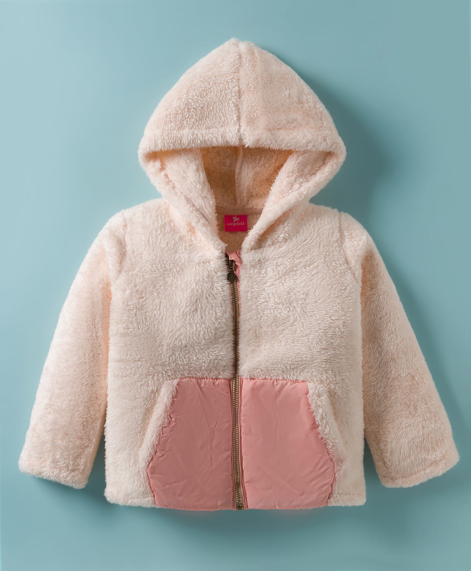 Wingsfield Full Sleeves Colour Blocked Fur Detailed Light Winter Hooded Jacket --picture-37