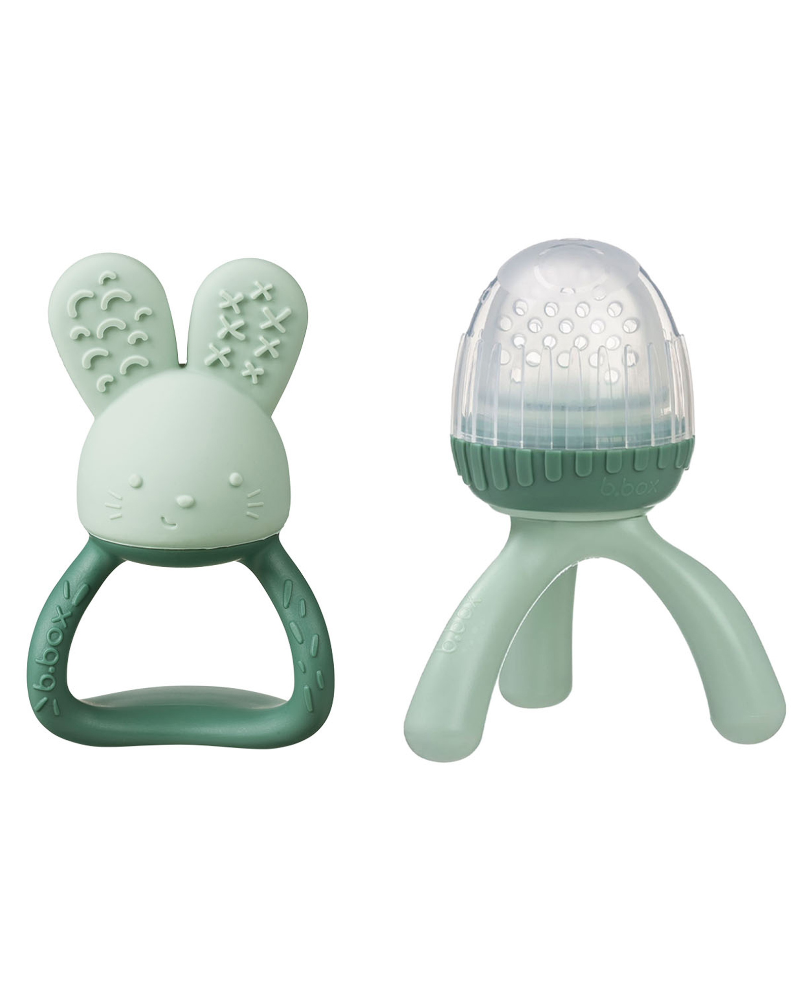 b.box Fresh Food Feeder + Chill Fill Teether - Green | Soft Bunny Teether & Food Feeder Combo for Babies 3m+ | BPA-Free, Dishwasher Safe-picture-13
