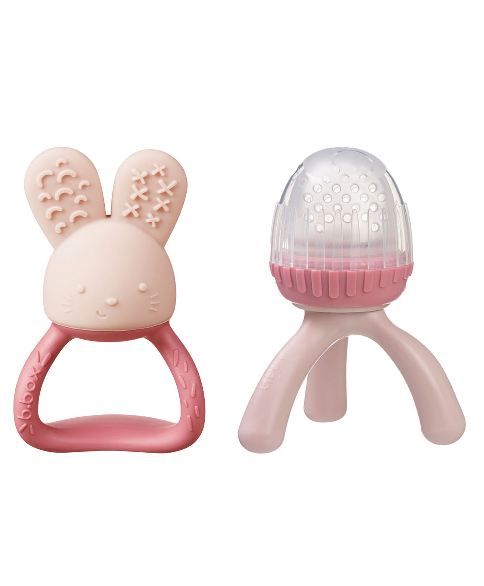 b.box Fresh Food Feeder + Chill Fill Teether - Pink | Soft Bunny Teether & Food Feeder Combo for Babies 3m+ | BPA-Free, Dishwasher Safe-picture-22