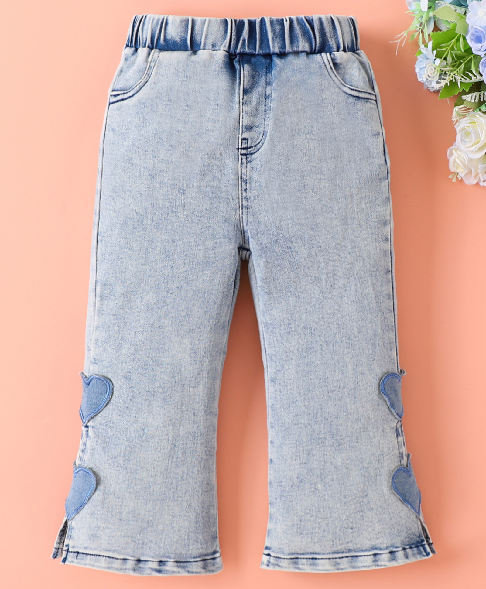 Mark & Mia Full Length Washed Jeans With Pocket Detailing - Blue-picture-30