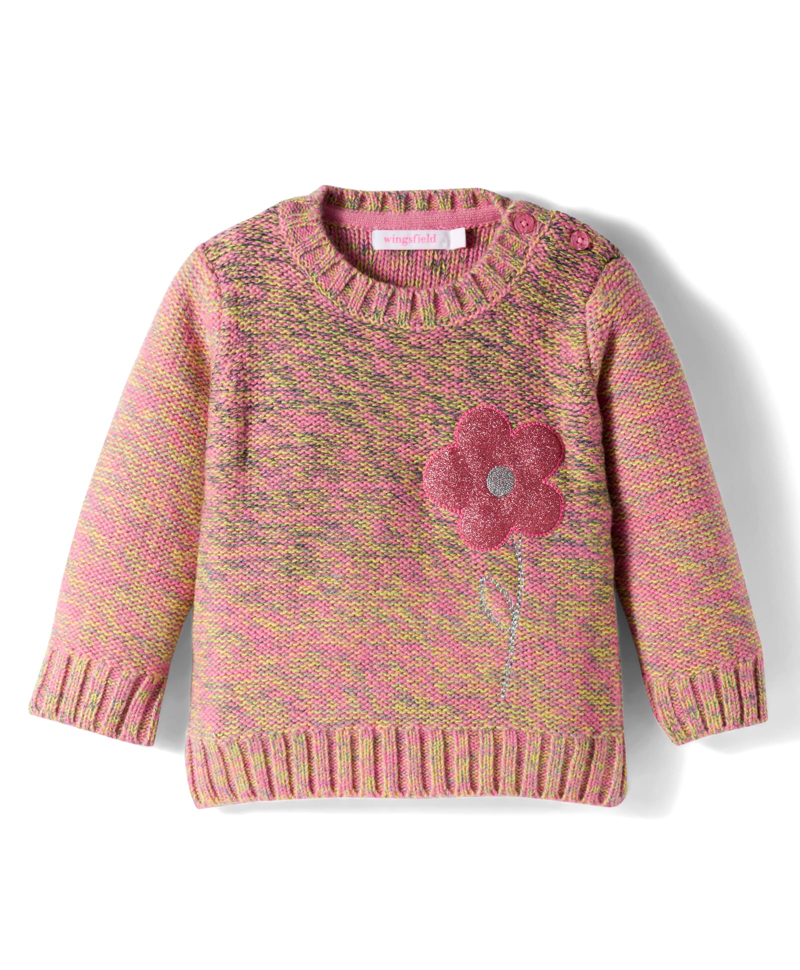 Wingsfield Full Sleeves Floral Designed Sweater - Multi Colour-picture-23