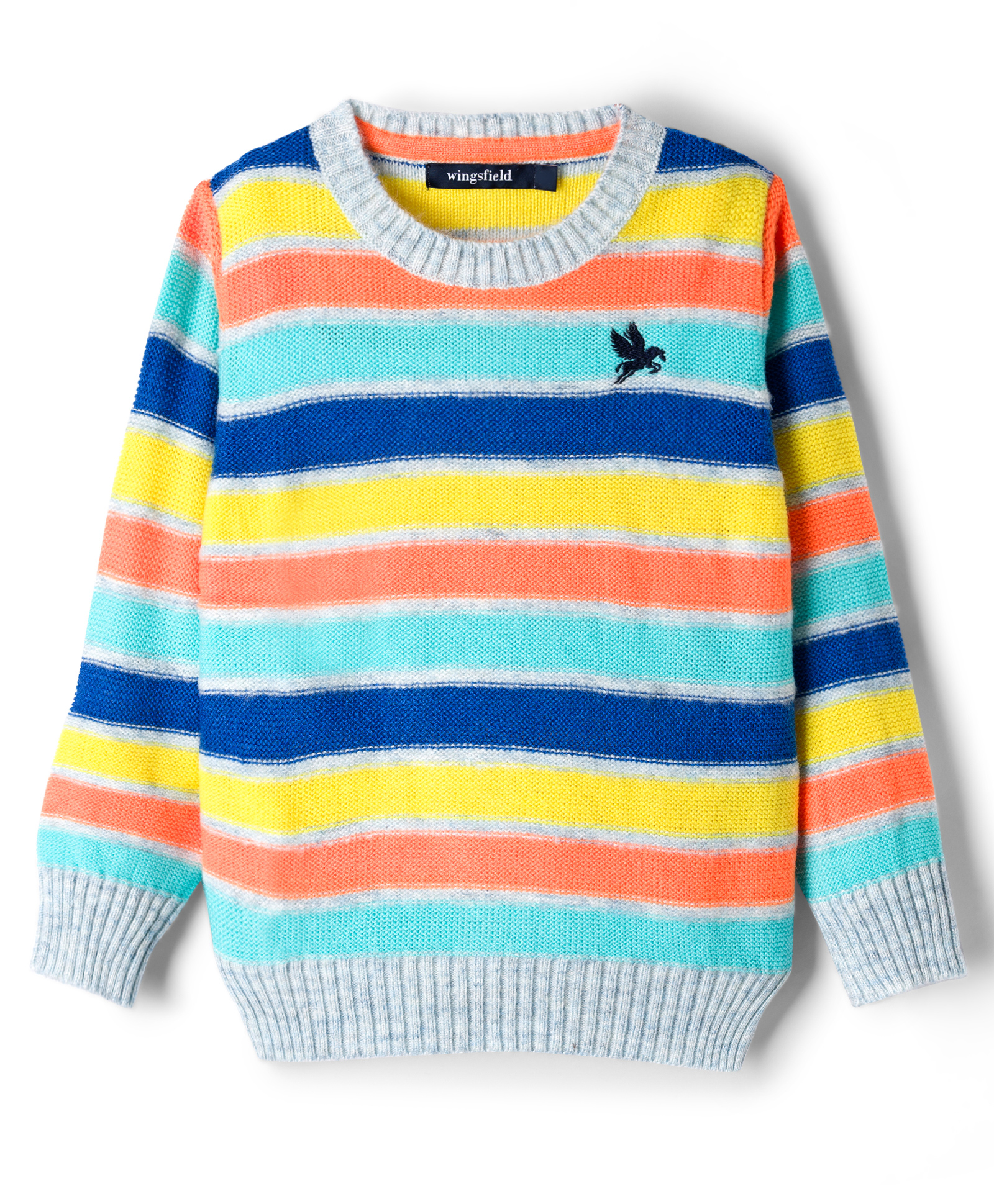 Wingsfield Full Sleeves Pegasus Designed Sweater - Multi Colour-image-23