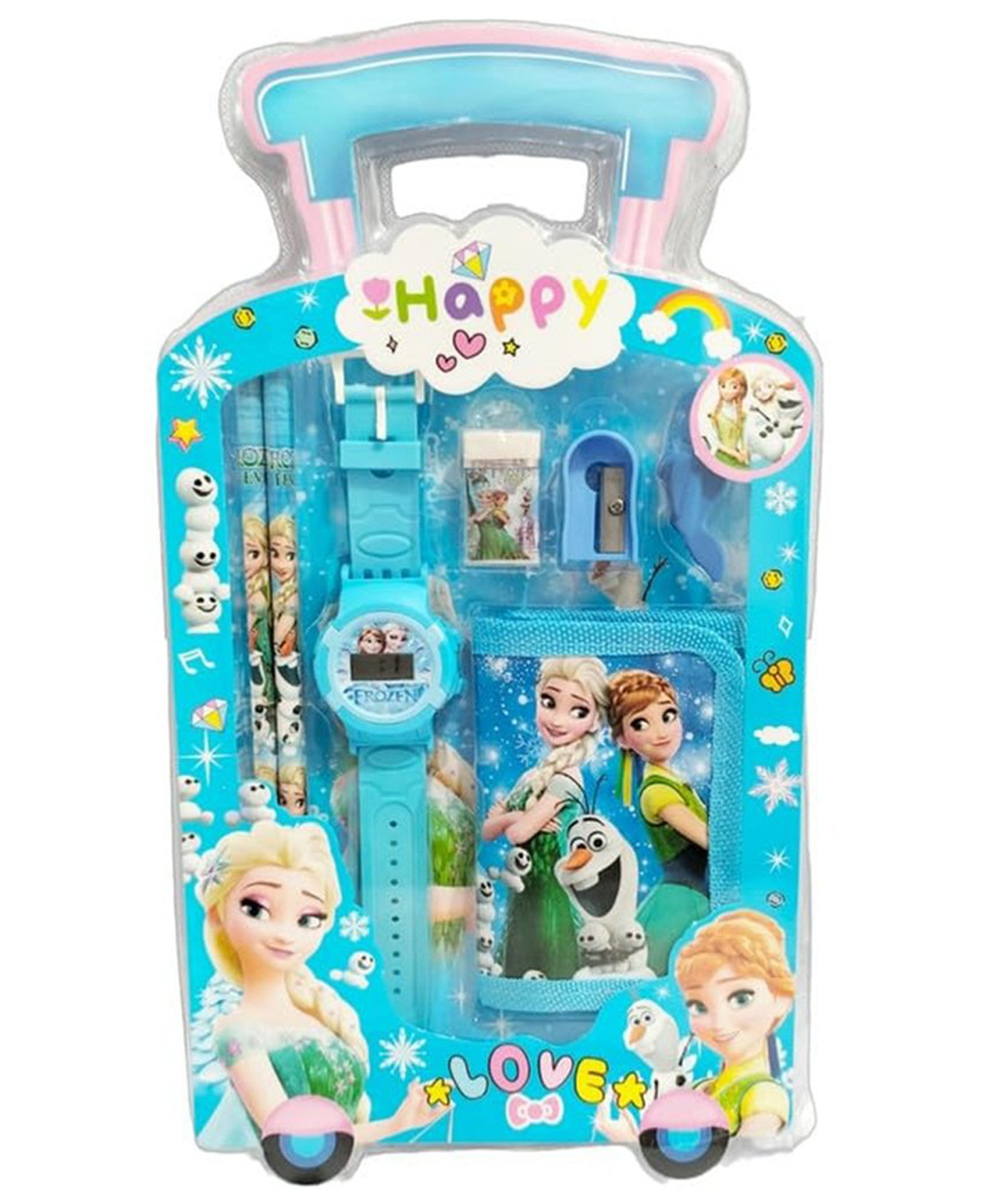 SANJARY 7in1 Stationary Set for Kids purse watch Pencil Eraser Sharpener Combo Pack Pencil Set for Return Gift for kids color design may vary-image-10