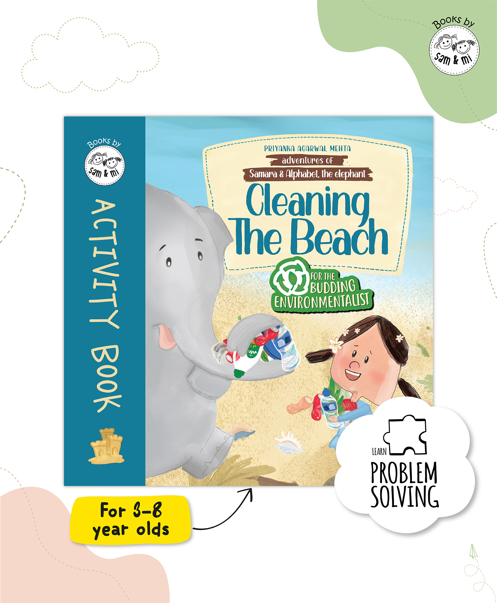 SAM & MI - Cleaning the Beach Activity Book: Adventures of Samara and Alphabet, The Elephant By Priyanka Agarwal Mehta - English-image-10