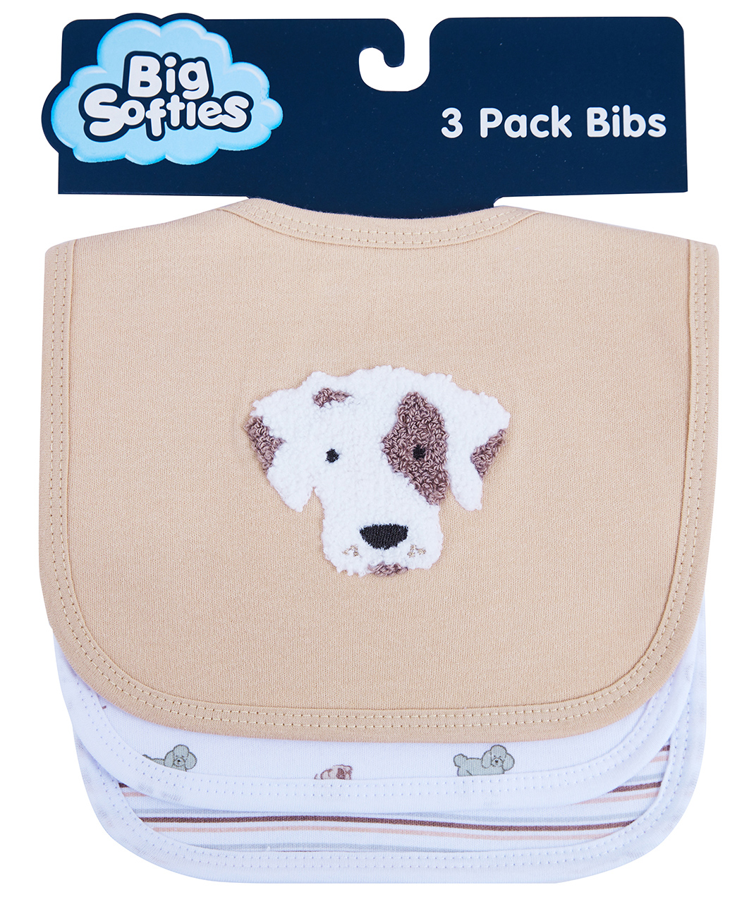 Big Softies Applique Embroidery & Printed Baby Bibs with Soft Velcro Fastener-Dog-Cotton Ultra Soft & Super Absorbent For Drooling,-image-6