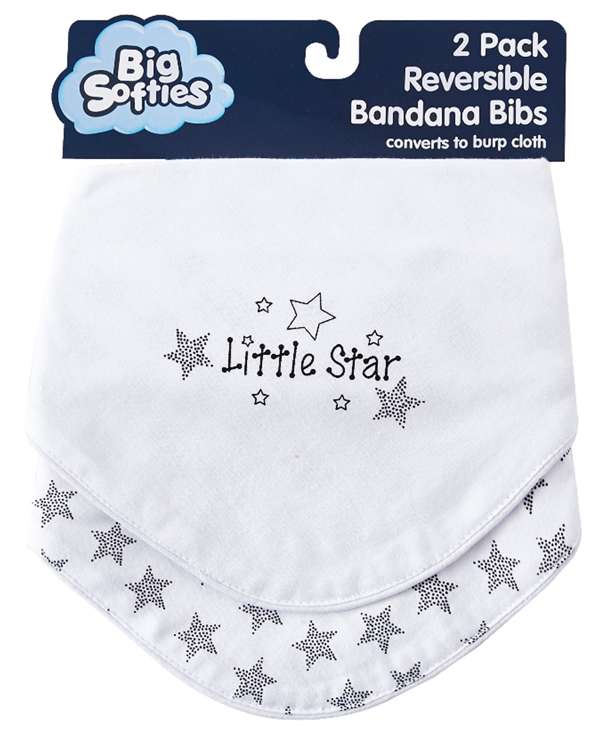 Big Softies Reversible Bandana Bibs converts to Burp Cloth All-over Printed Pure Cotton Ultra Soft & Super Absorbent For Drooling, Teething, Feeding & Burping For Unisex 0-24 Months Pack of 2-Star-picture-16