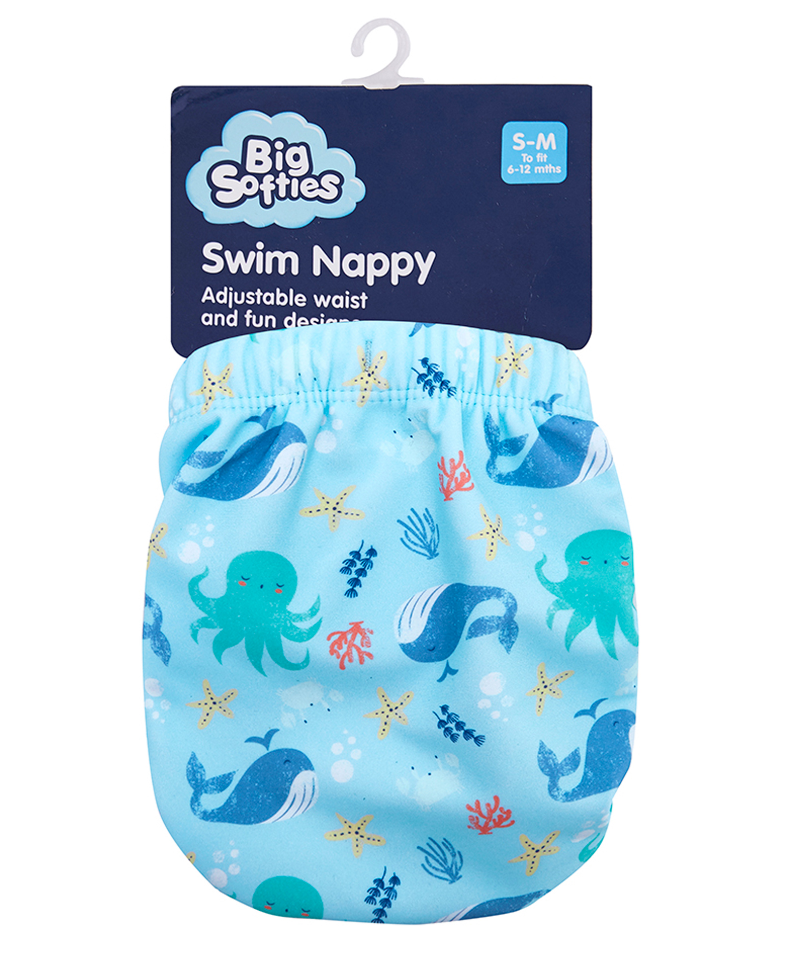 Big Softies Reusable Baby Swim Nappies-Medium to Large size-Whale Leak Proof & Adjustable Comfortable & Lightweight Perfect for Pool or Beach Days Ideal for babies of 12-24 months-picture-33