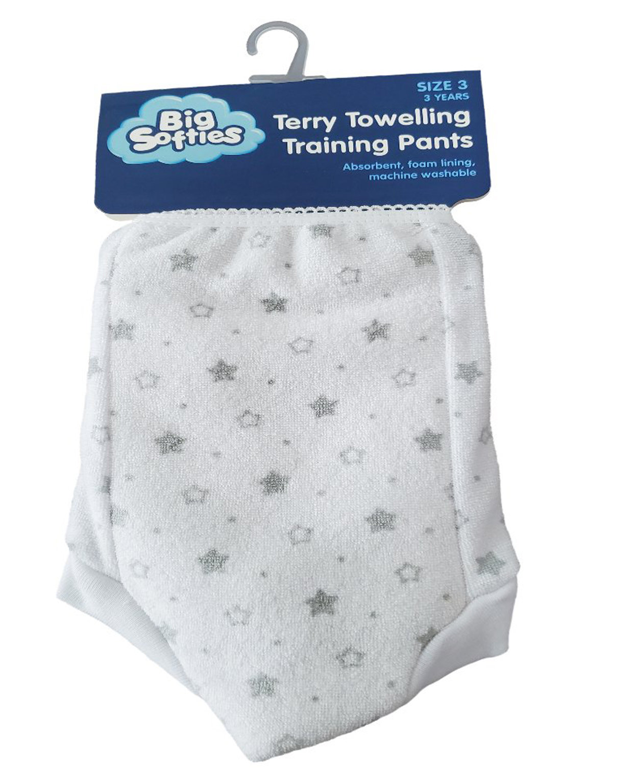 Big Softies Terry Towelling Training Baby Pants Potty Training Blended Cotton Ultra Soft & Super Absorbent Lightweight & Comfortable Size-2 Ideal for 18-24 months-Unisex-Star Print-image-6