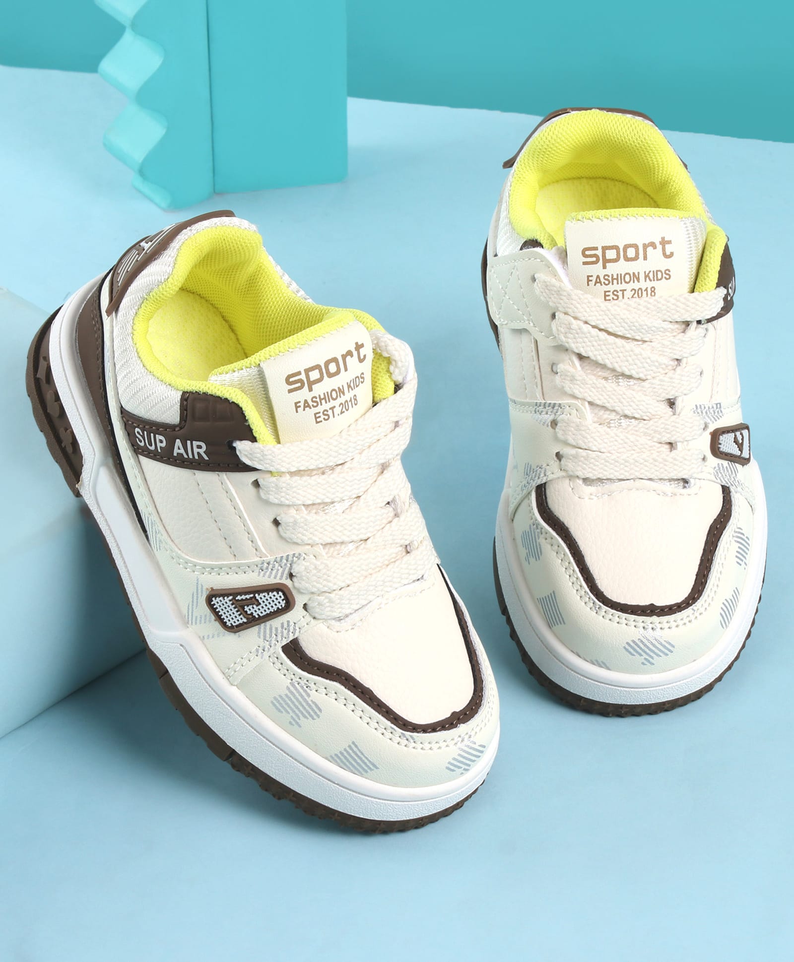 KIDLINGSS Colour Blocked Sneakers - Brown-picture-34