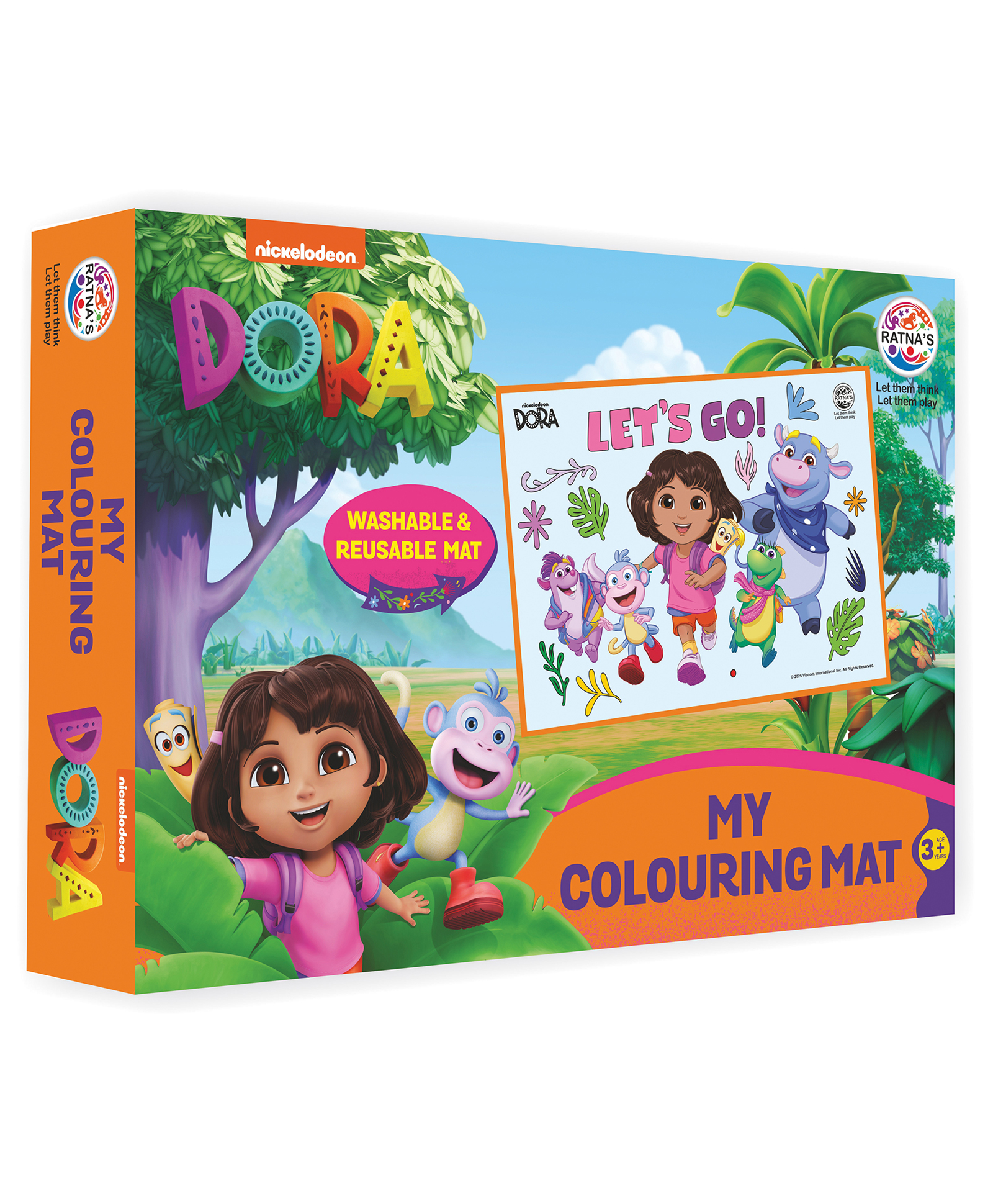 Ratnas My Colouring Mat Dora Activity - Green-picture-1