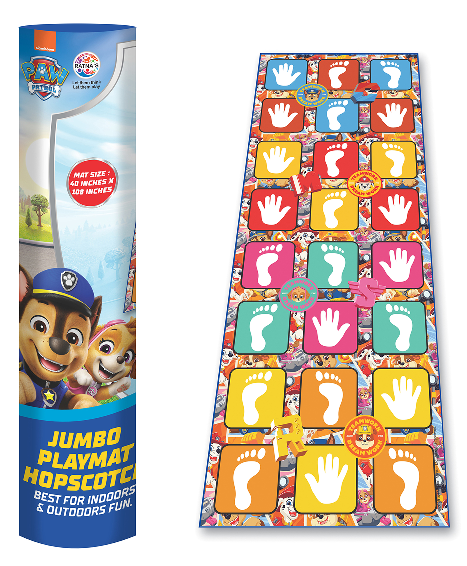 Ratnas Paw Patrol Hopscotch Jumbo Playmat - Multicolor-picture-10