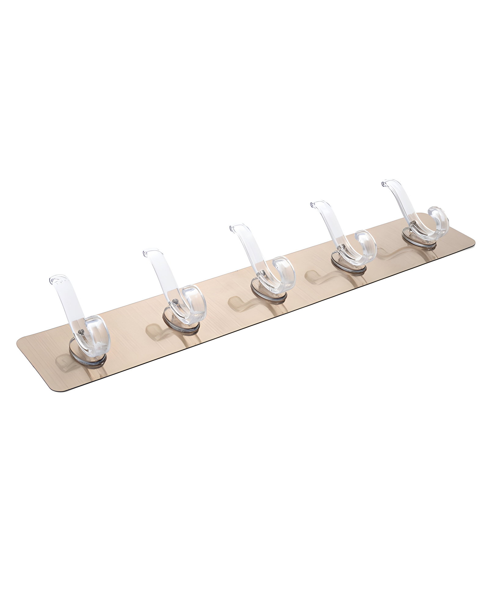 COZY VIBES Five Rows Wall Rack Coat Wall Mounted Plastic Hook Rack No Trace Self Adhesive Hook Clothes Hooks- PACK OF 1- COLOR MAY VARY-image-18