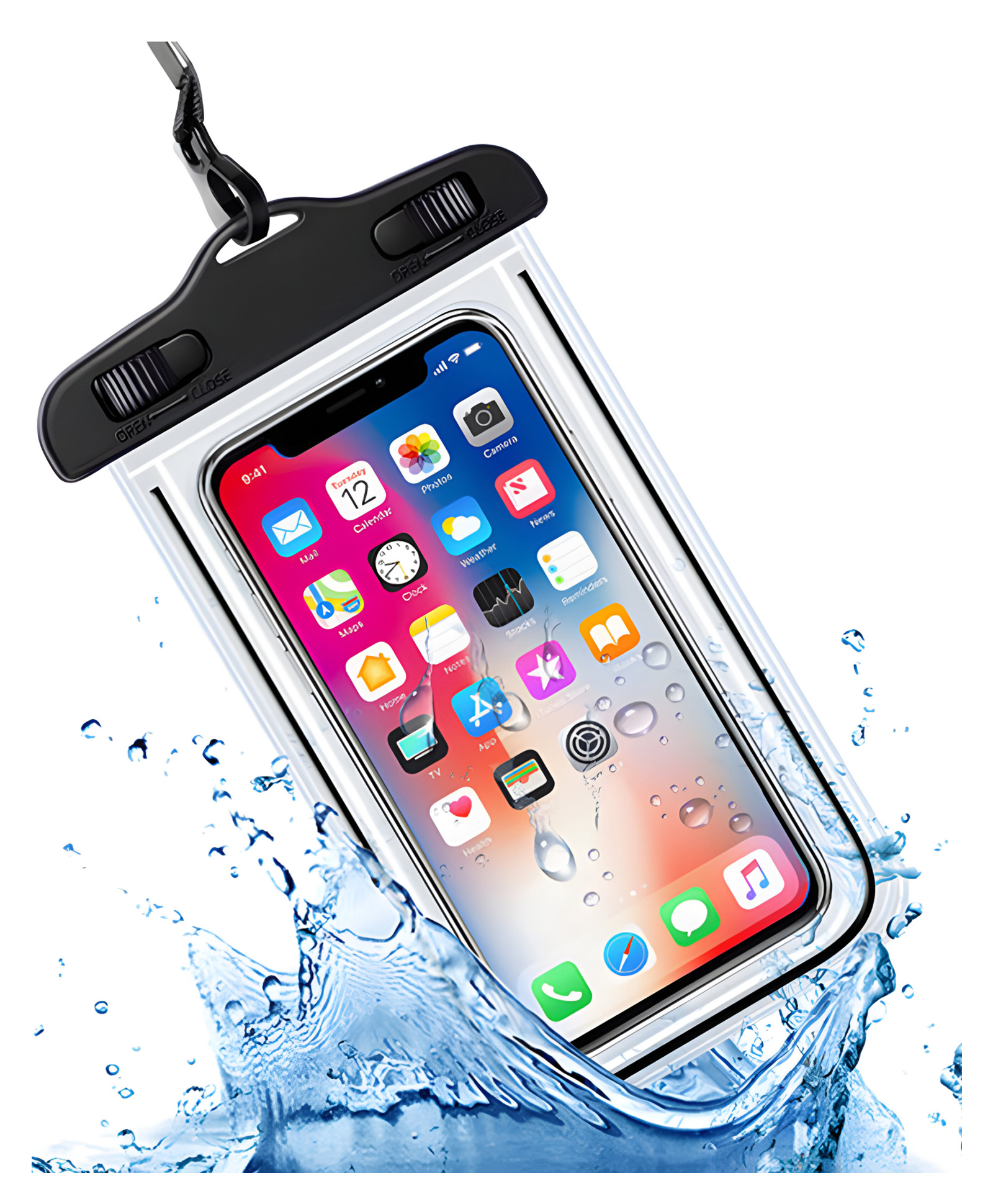 COZY VIBES Swimming Bags Waterproof Phone Case Luminescent Bag Mobile Pouch PVC Cover- PACK OF 1- COLOR MAY VARY-image-4