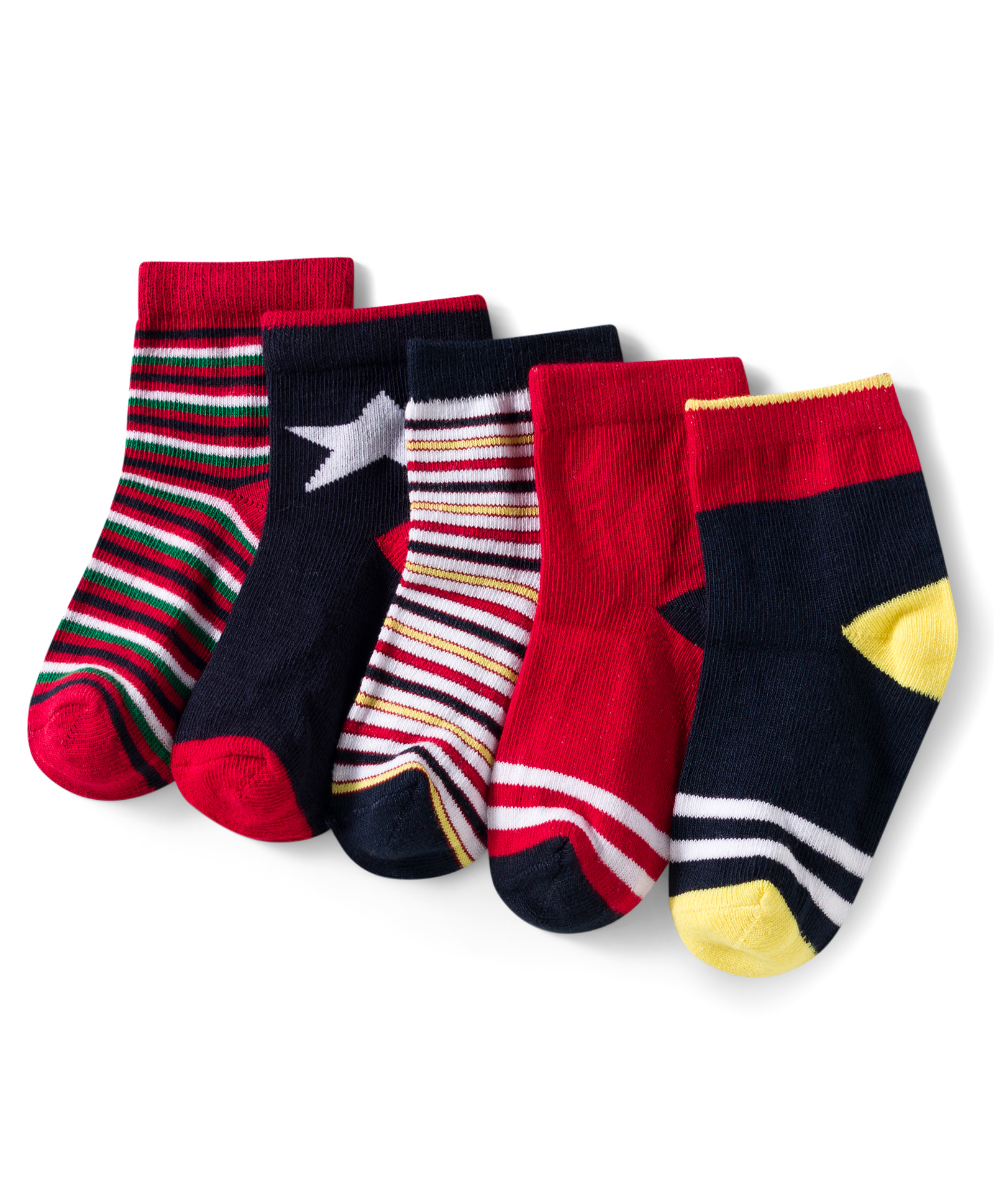 cute walk by babyhug Cutewalk by Babyhug Ankle Length Anti Bacterial Socks With Stripes Pack Of 5 - Multicolour-picture-21