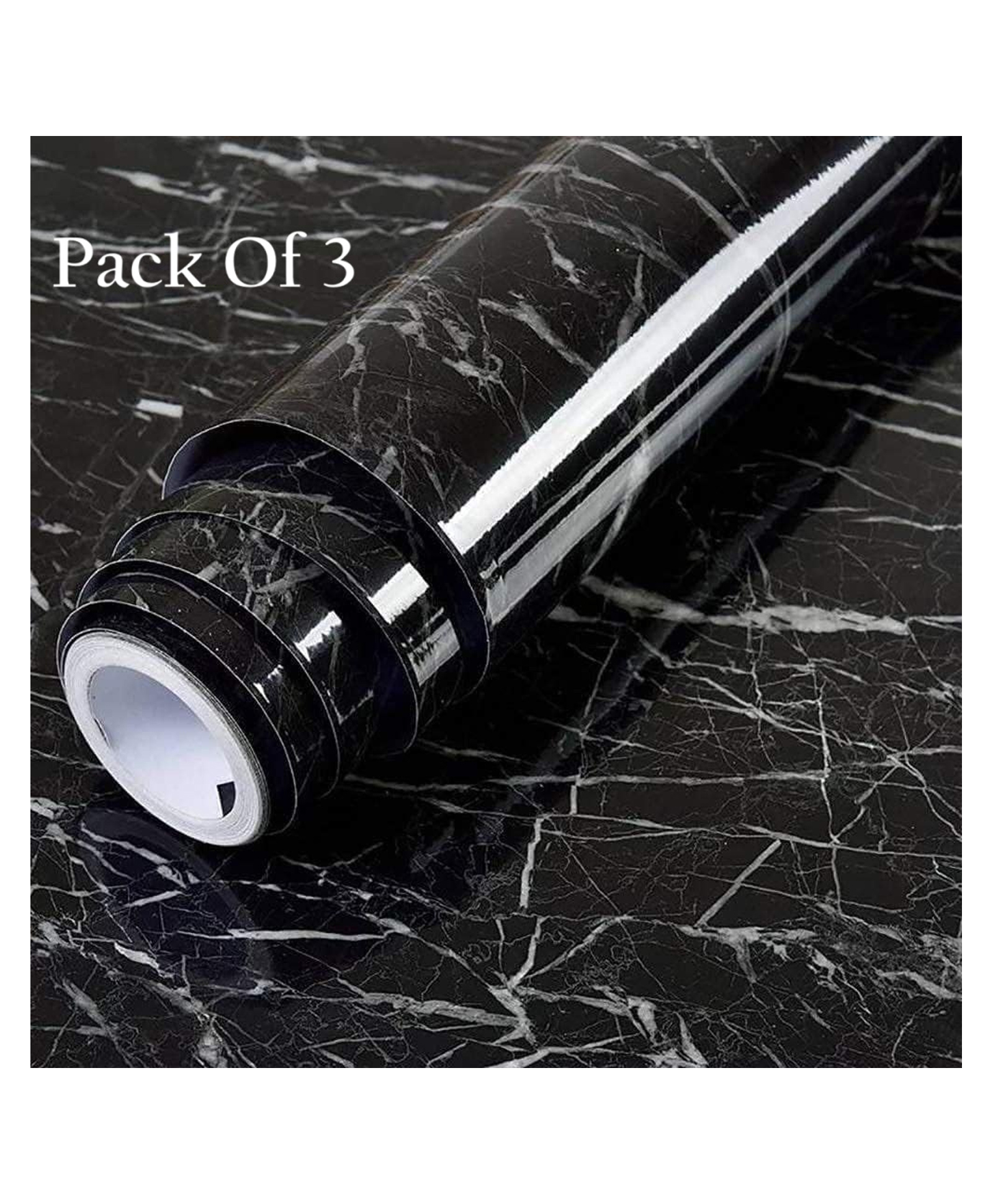SANISHTH Kitchen Wallpaper Oil Proof,Waterproof self-Adhesive Wall Stickers for Kitchen Anti-Mold and Heat Resistant Aluminium Backsplash Wallpaper (Black pack Of 3)-image-37