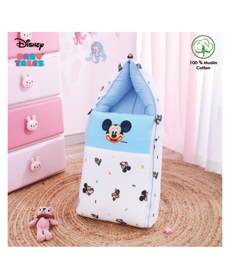 Disney by Baby Tales Printed Muslin Carry Nest - Light Blue-image-20