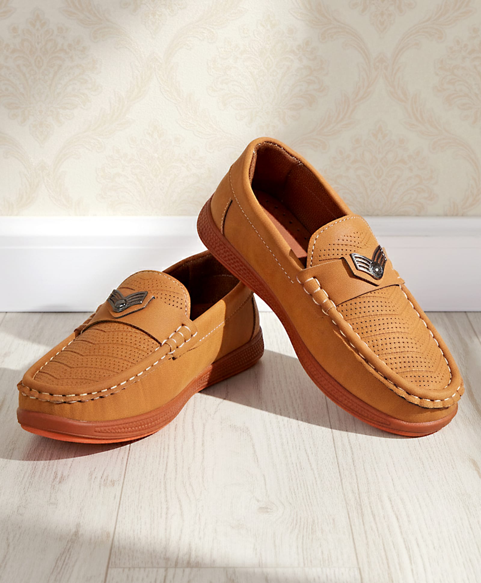 Pine Kids Slip On Loafers - Khaki-picture-13