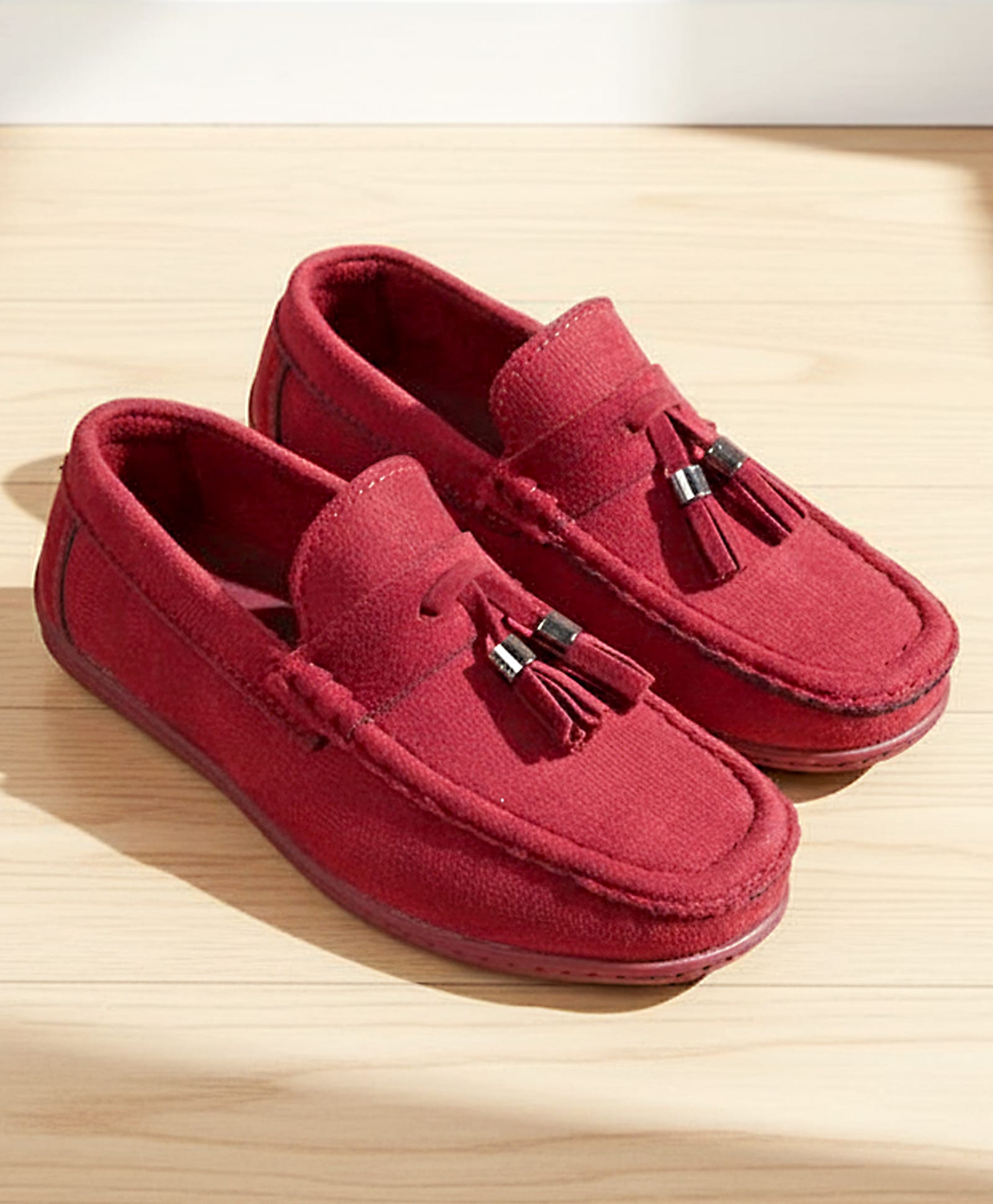 Pine Kids Slip On Loafers - Maroon-image-47