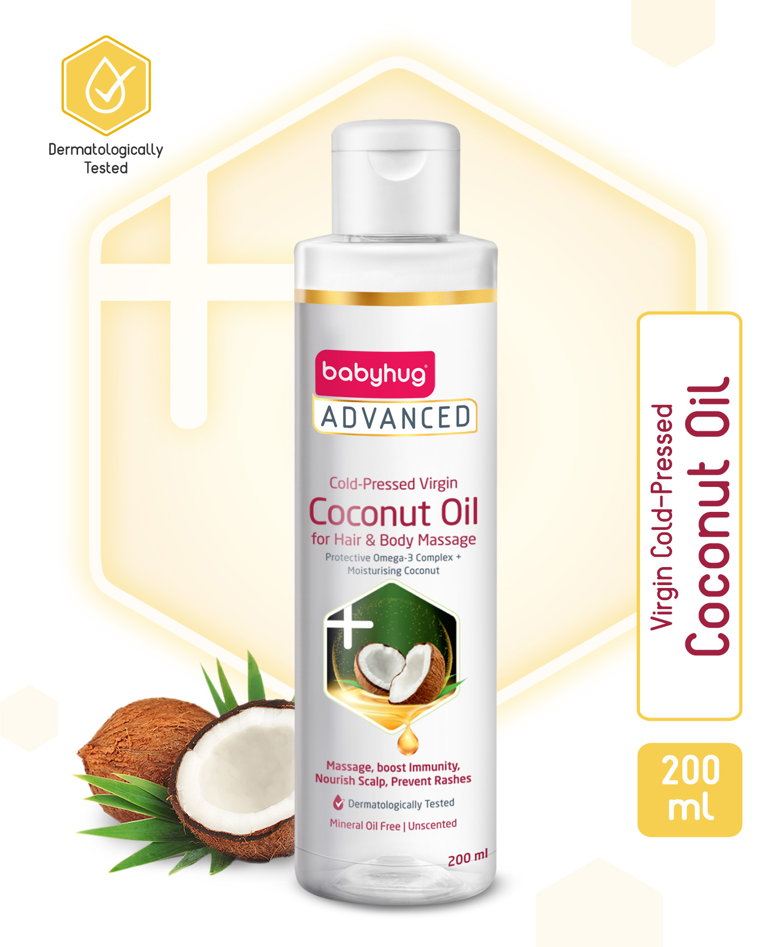 Babyhug Advanced Cold-Pressed Virgin Coconut Oil 200 ml