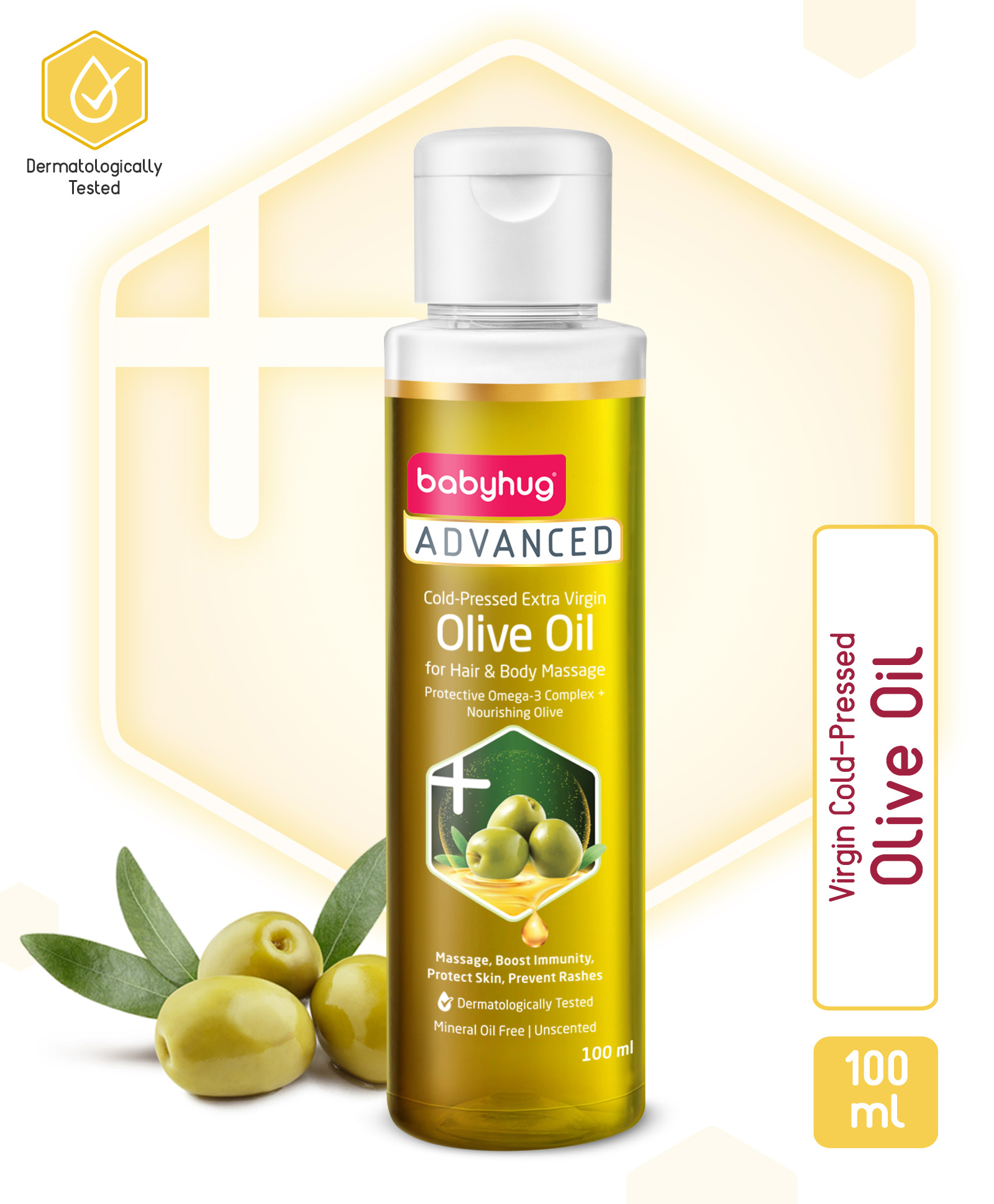Babyhug Advanced Cold-Pressed Virgin Olive Oil - 100 ml-image-40