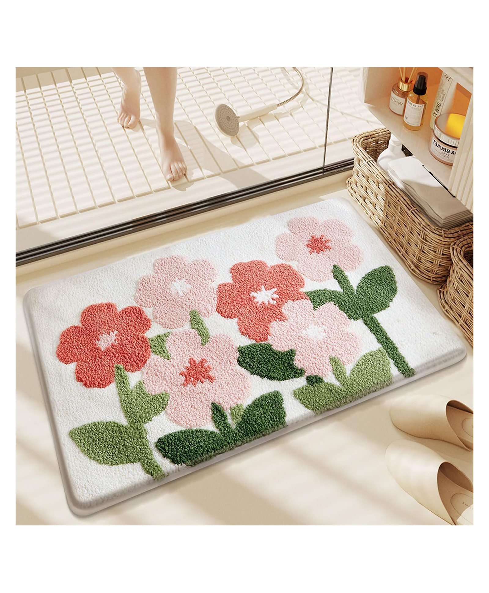 AAZEEM Mat Rugs Non-Slip Abstract Bath Rugs Cute Mat Washable for Tube |-picture-27