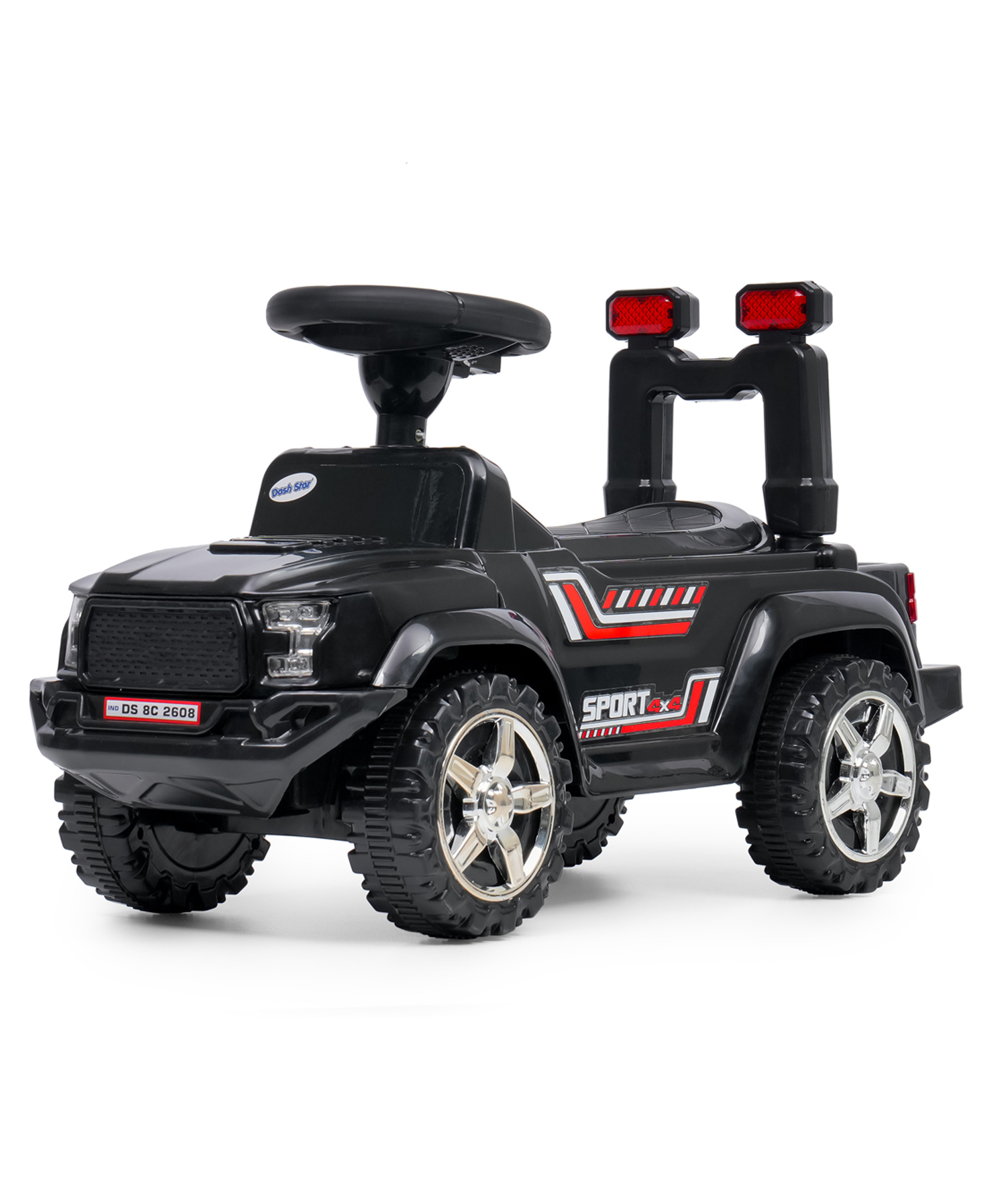 Joyride RoadRanger Kids 4x4 Push Ride-On Jeep with Music & Horn Steering with Backrest Non Battery Operated Ride On Big Wheels for Kids 1 to 4 Years-picture-21