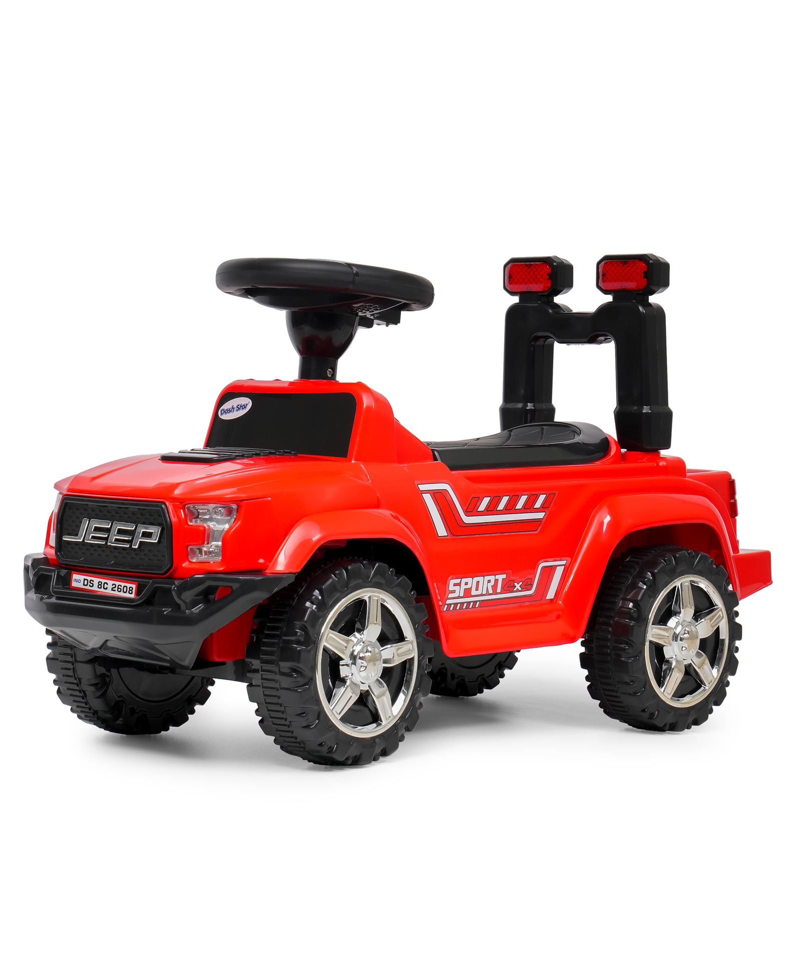 Joyride RoadRanger Kids 4x4 Push Ride-On Jeep with Music & Horn Steering with Backrest Non Battery Operated Ride On Big Wheels for Kids 1 to 4 Years-picture-24