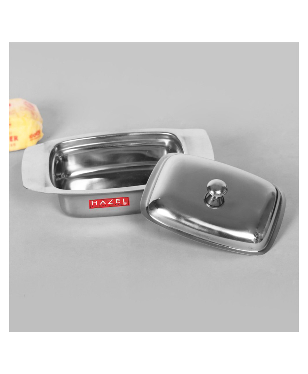 HAZEL Stainless Steel Butter Box with Lid | Butter Dish with Cover | Butter Storage Box for Storing Butter-picture-33