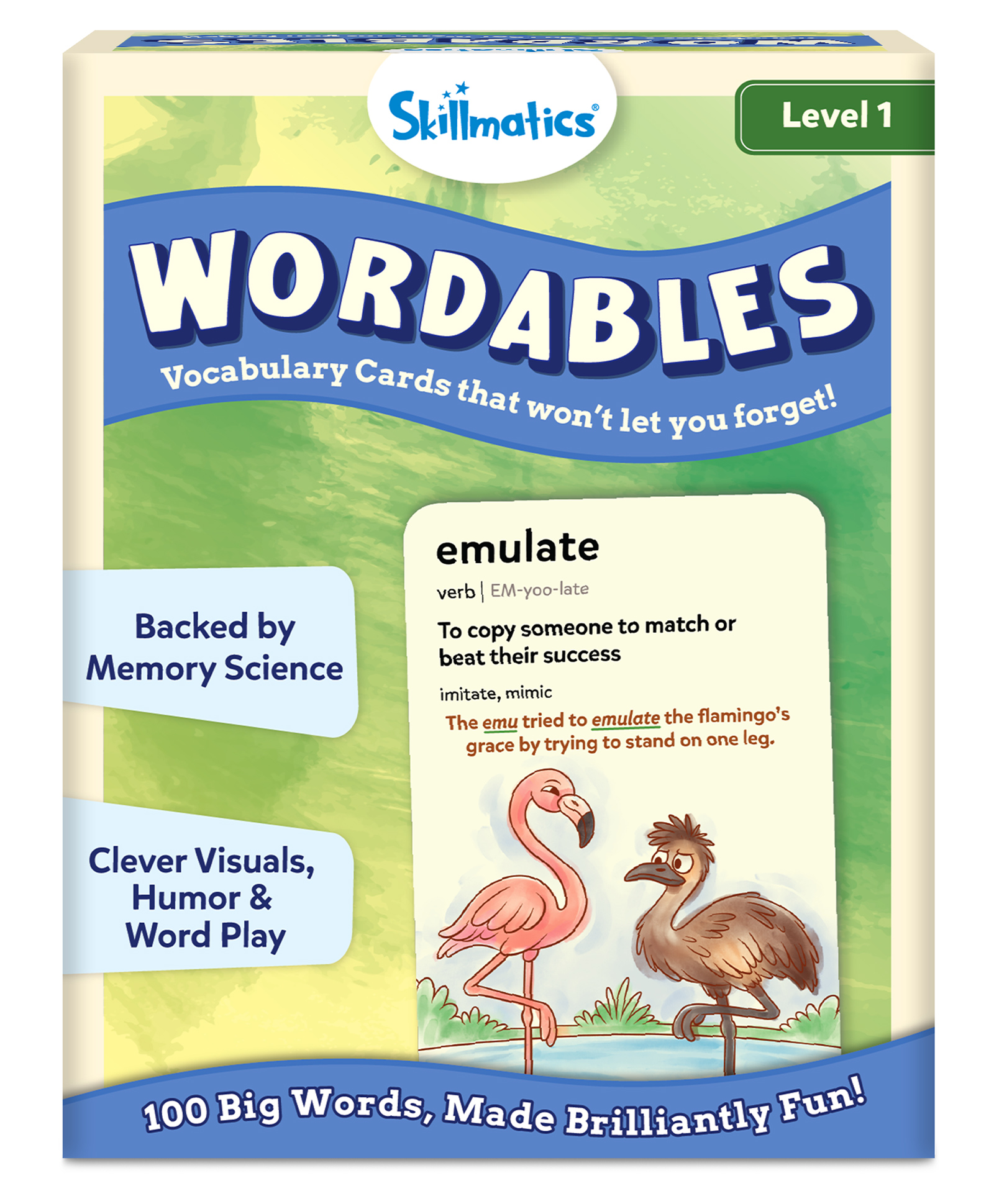 Skillmatics Vocabulary Flash Cards for Kids - Learn 100 Words with Wordplay, Visuals, & Soundplay, Educational Gift for Ages 8, 9, 10 and Up, Screen-Free Language Game-picture-44