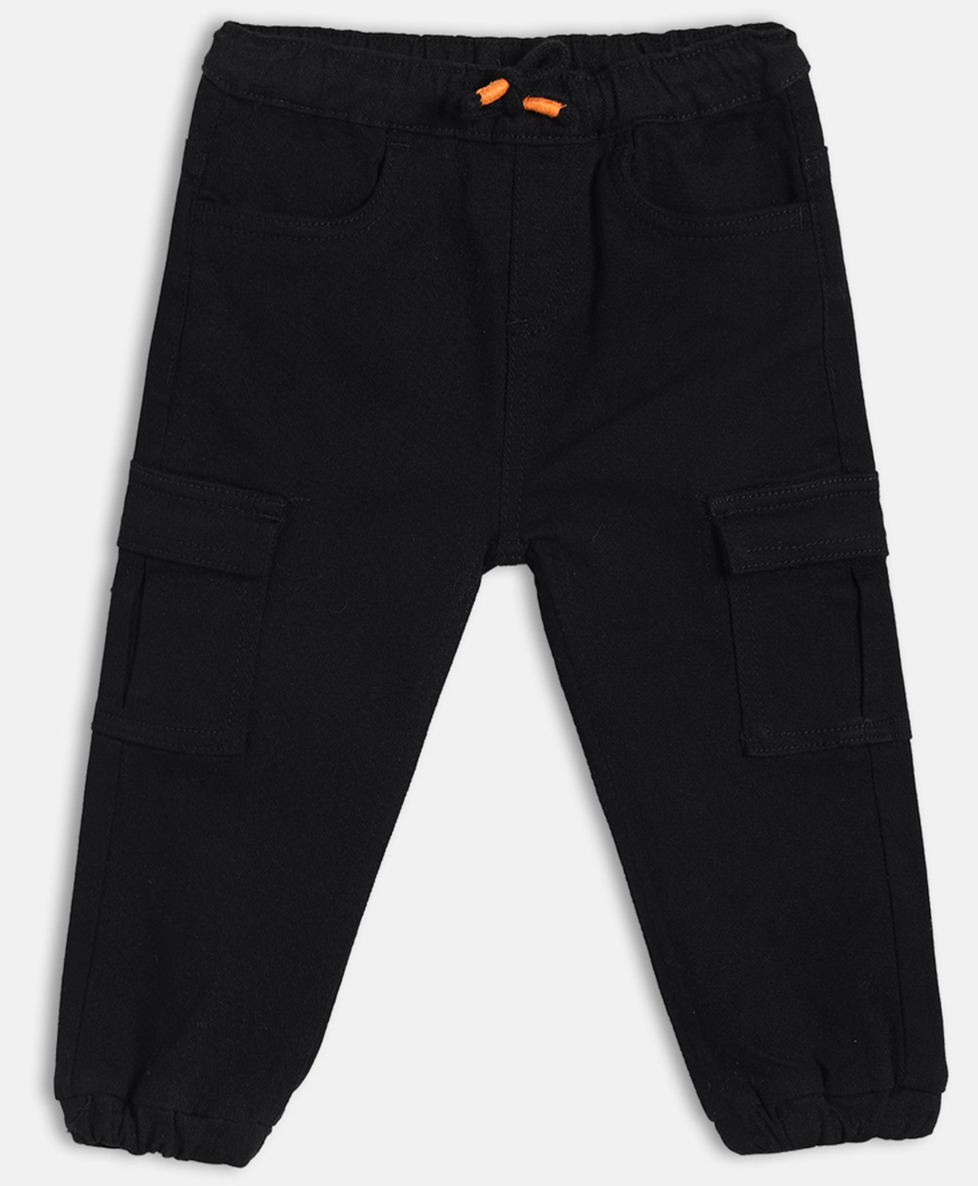 MINI KLUB Cotton Woven Solid Jeans - Black-picture-10