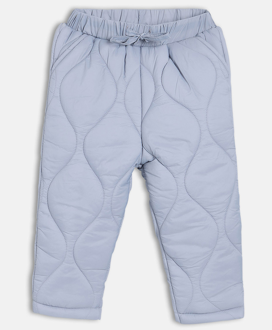 MINI KLUB Cotton Woven Quilted Solid Pants - Blue-picture-23