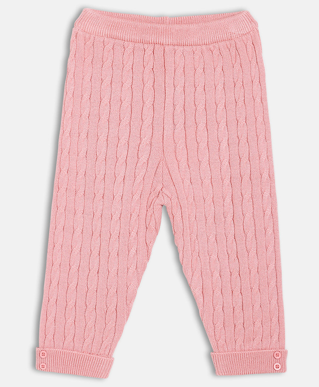 MINI KLUB Knit Cable Knit Designed Pant - Pink-picture-27
