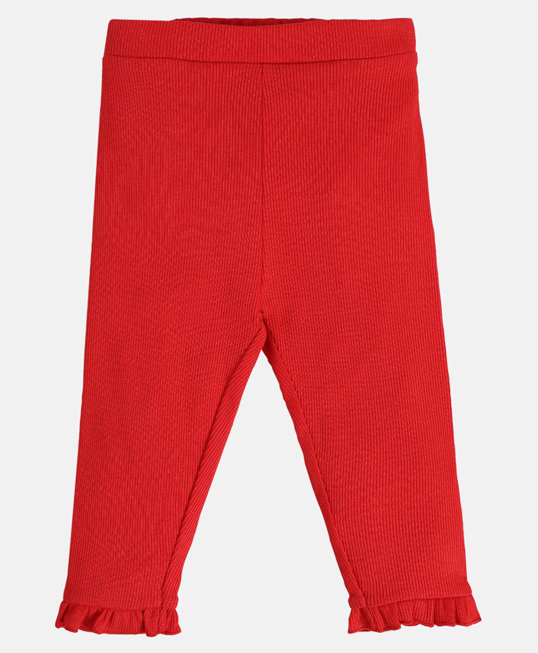 MINI KLUB Cotton Knit Solid Leggings - Red-image-49