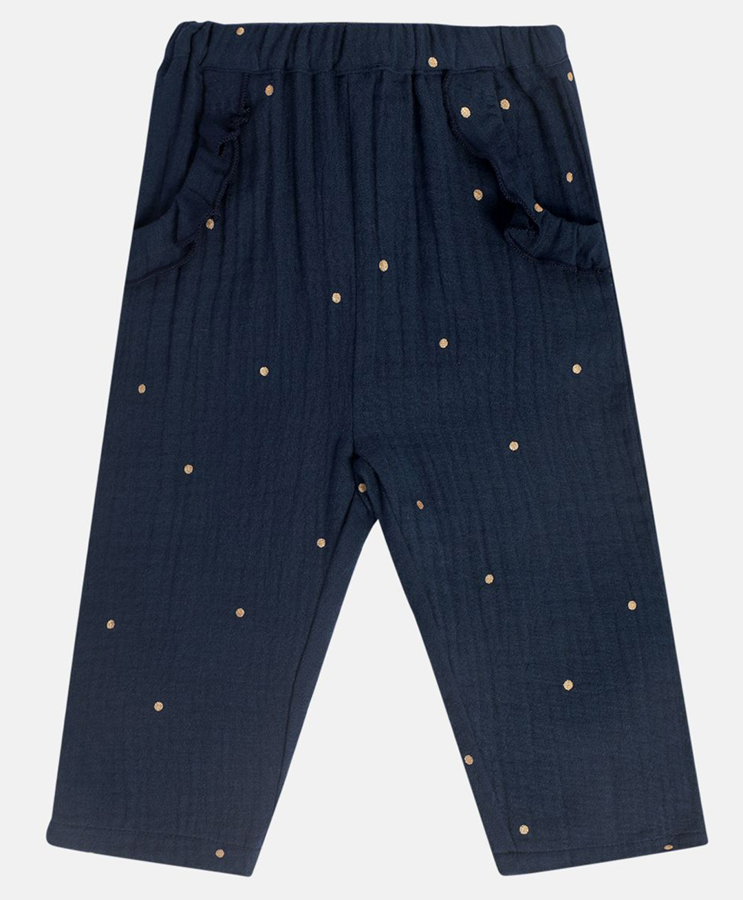 MINI KLUB Cotton Woven Polka Dots Printed Pant - Navy Blue-picture-20