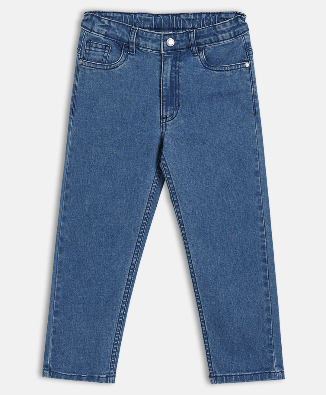 MINI KLUB Cotton Woven Solid Jeans - Blue-picture-21