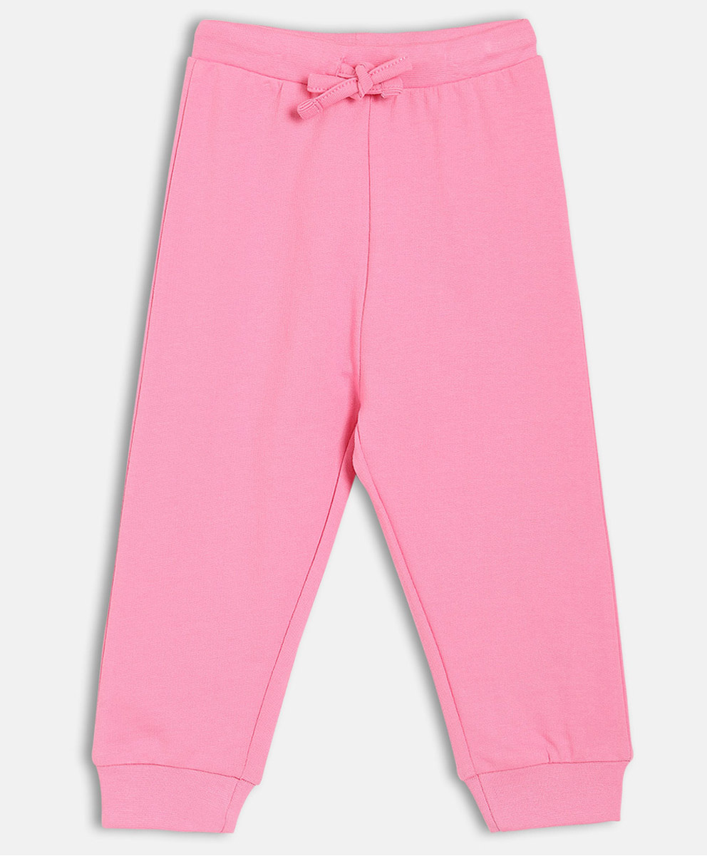 MINI KLUB Cotton Knit Solid Joggers - Pink-picture-37