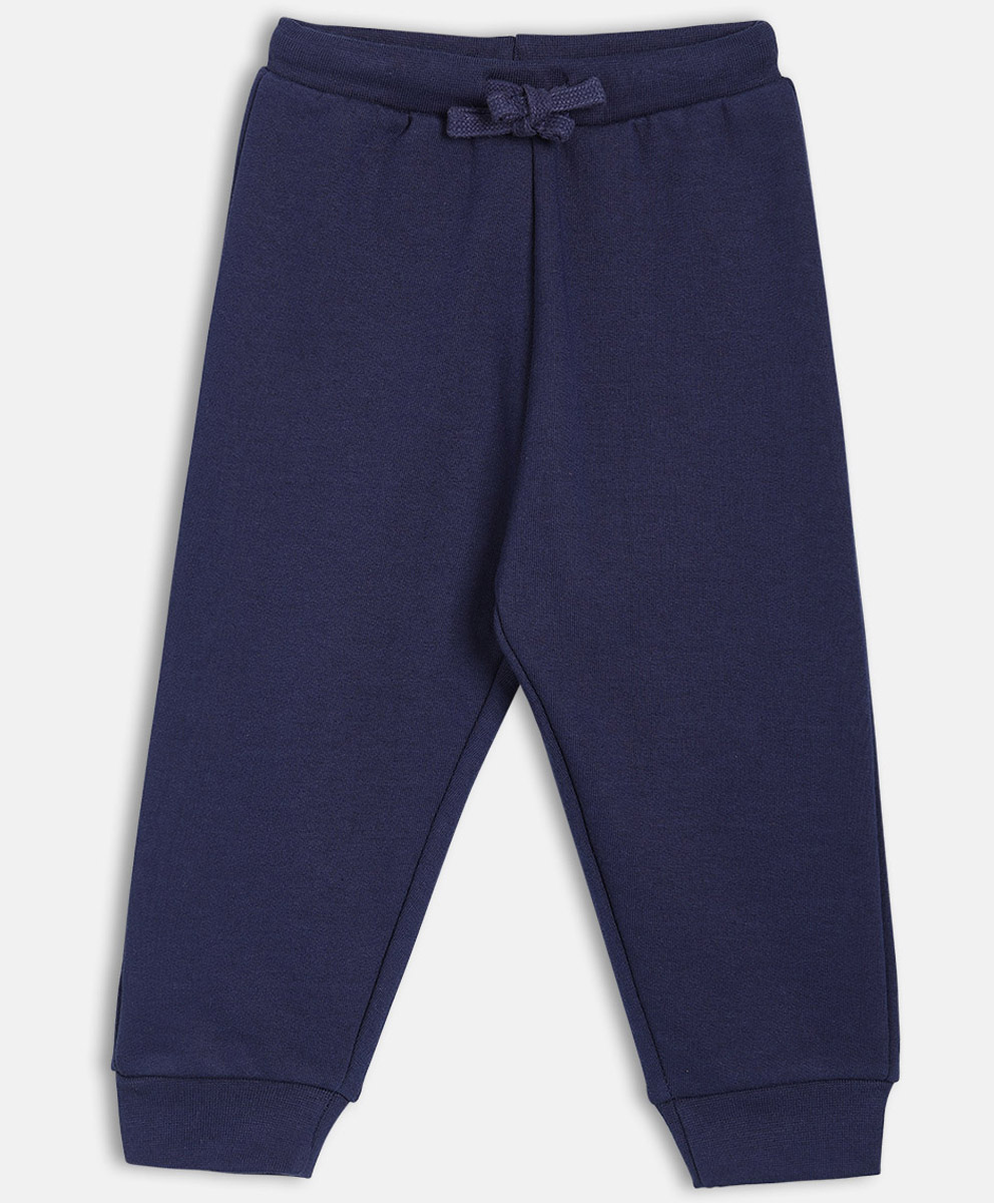 MINI KLUB Cotton Blend Knit Solid Pajamas - Navy Blue-picture-26