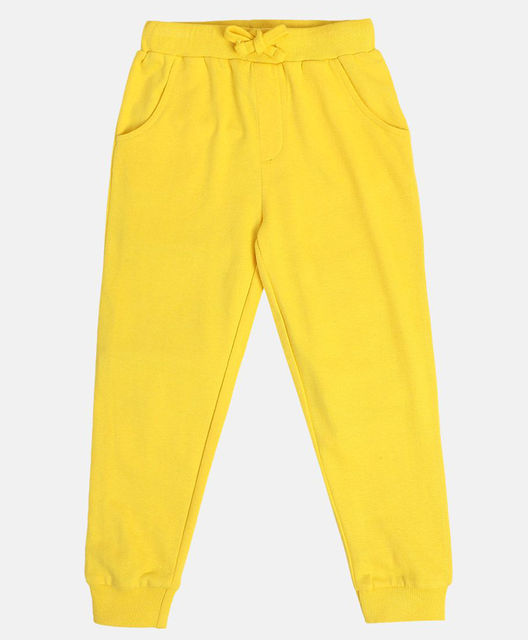 MINI KLUB Cotton Knit Solid Joggers - Yellow-picture-30