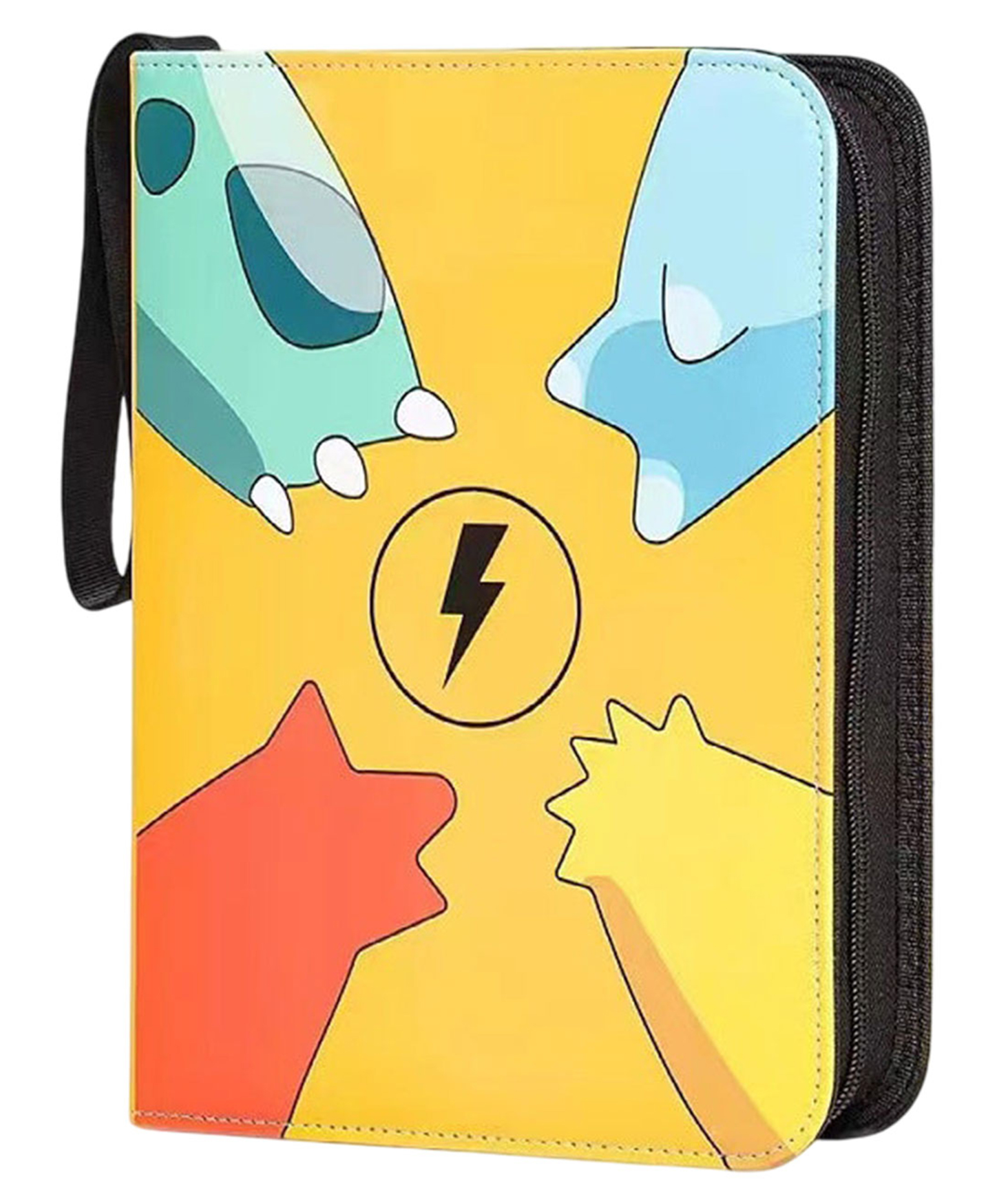 SYGA Pokémon Design Card Binder 4 Pocket Zipper Album with 50 Removable Sleeves - Yellow-picture-13