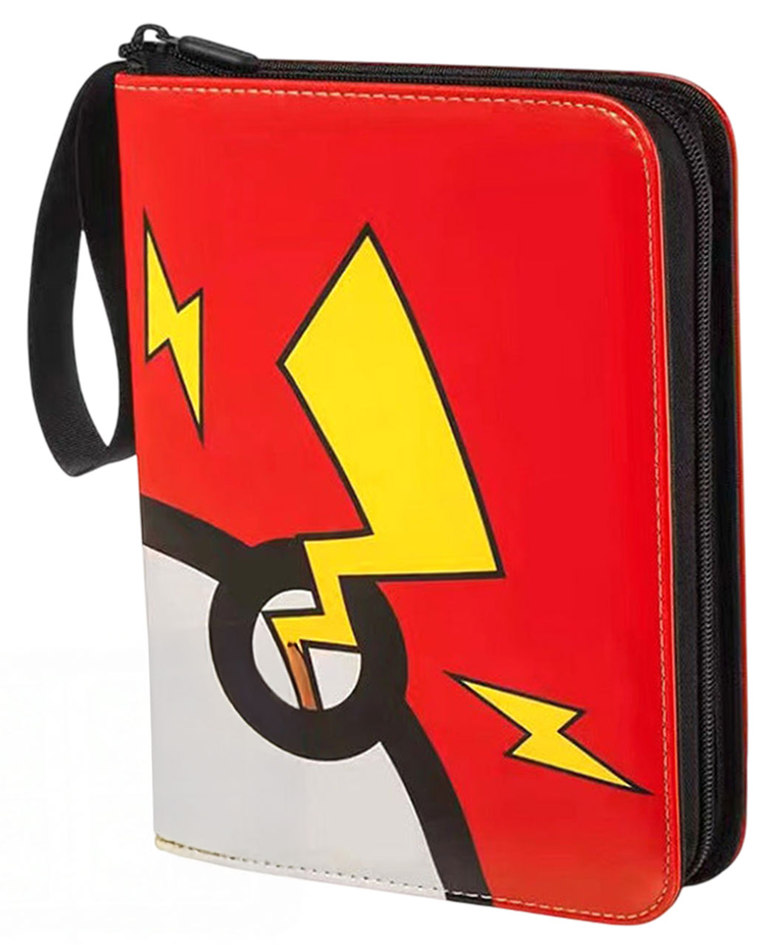 SYGA Red Thunder Design Card Binder 4 Pocket Zipper Album with 50 Removable Sleeves-picture-23