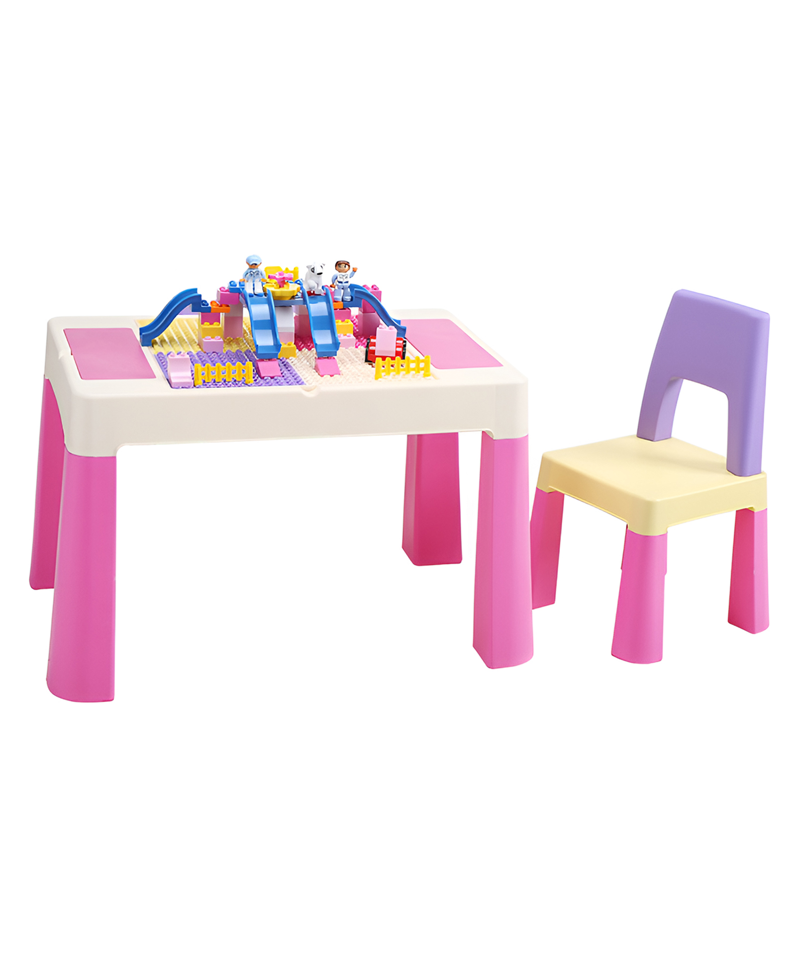 SYGA Kids Toy Table and Chair Set (Pink) - 1 Table & 1 Chairs-picture-26