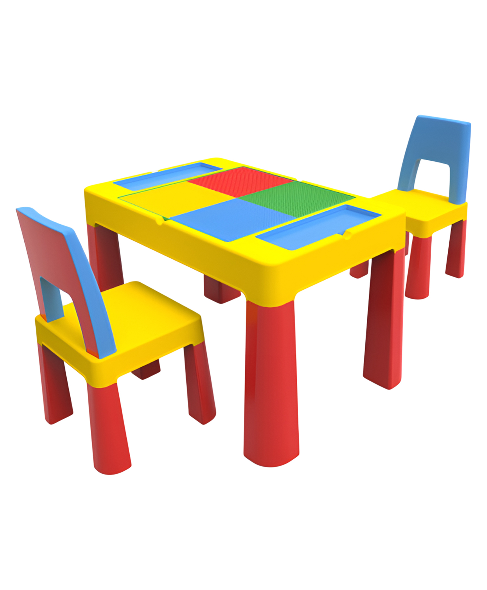 SYGA Kids Toy Table and Chair Set (Yellow) - 1 Table & 2 Chairs-picture-25
